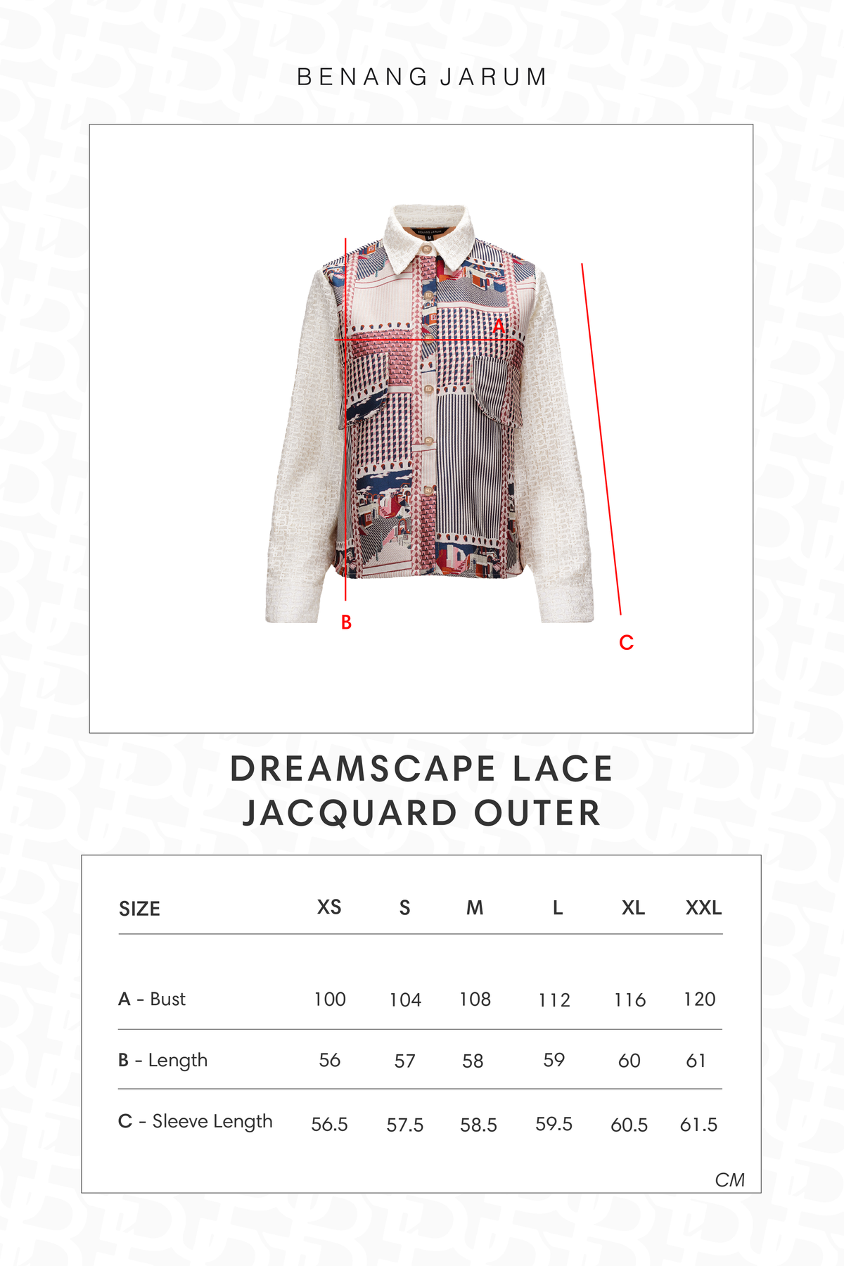Dreamscape Lace Jacquard Outer - Monaco
