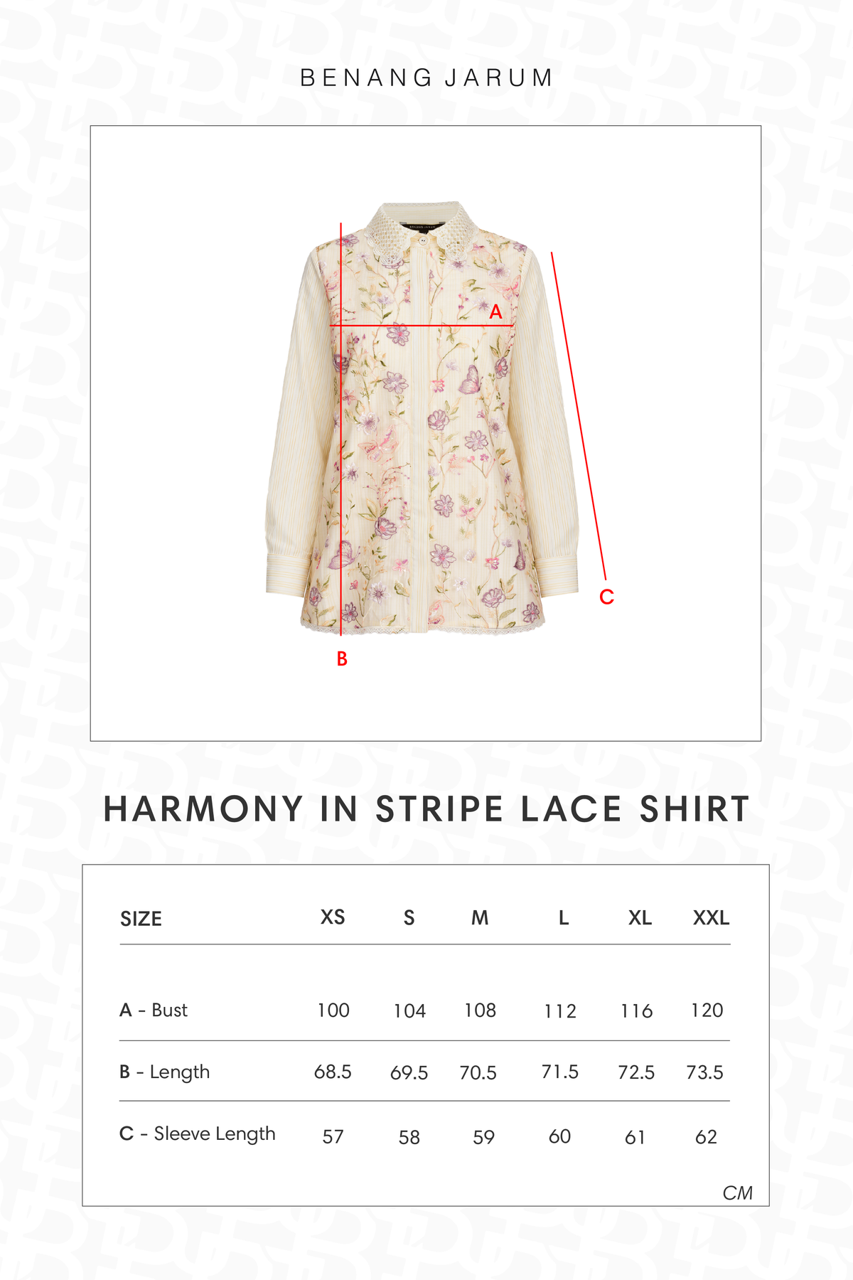 Harmony in Stripe Lace Shirt - Butter Yellow