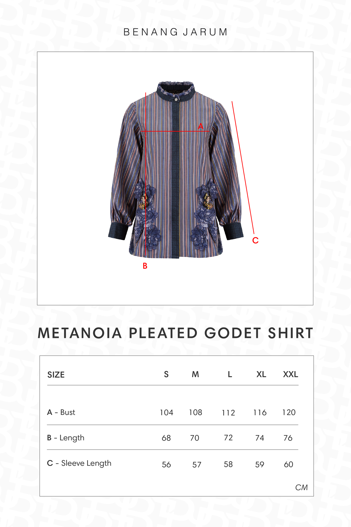 Metanoia Pleated Godet Shirt - Blue Morpho