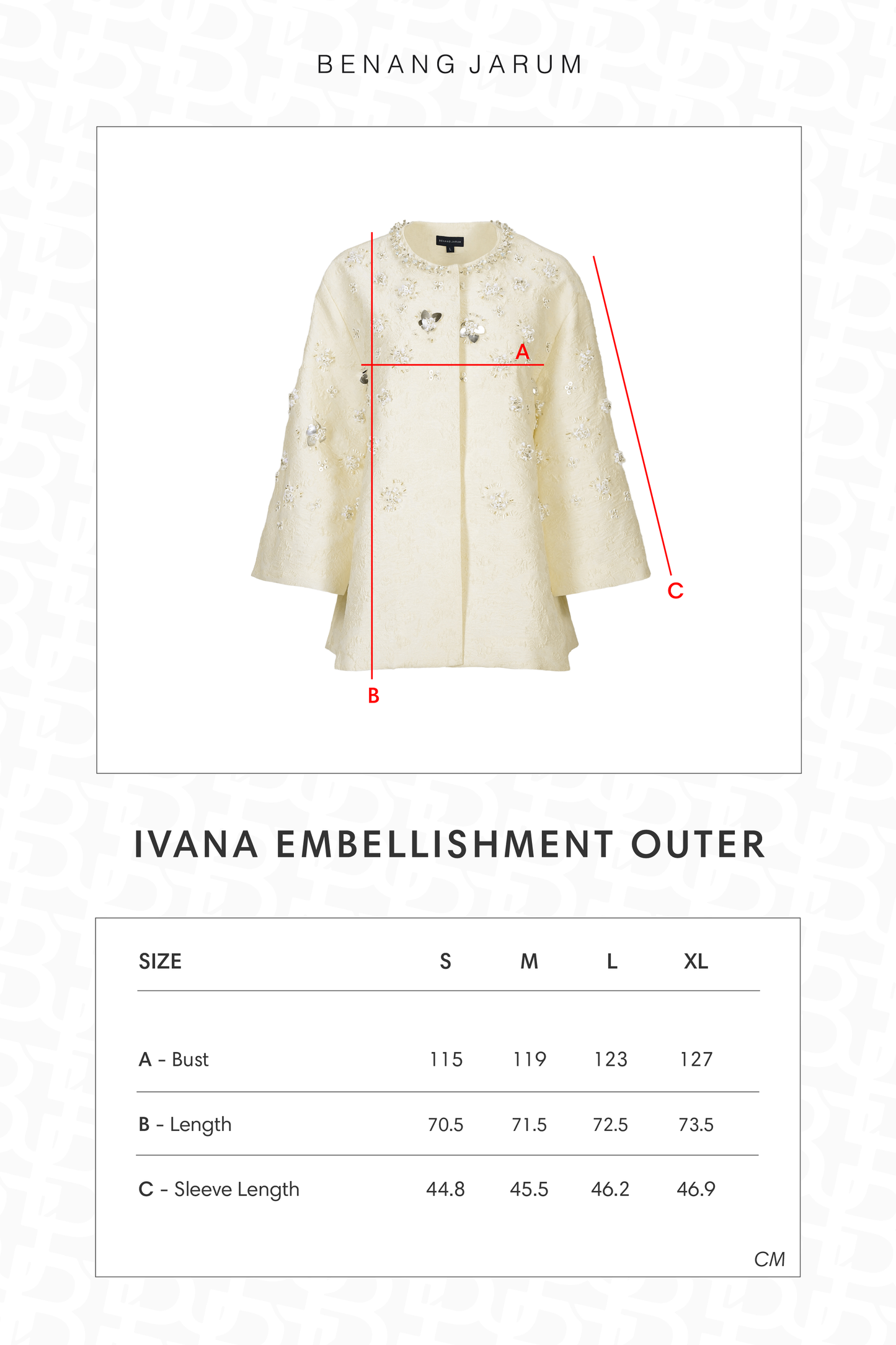 Ivana Embellishment Outer - Beige