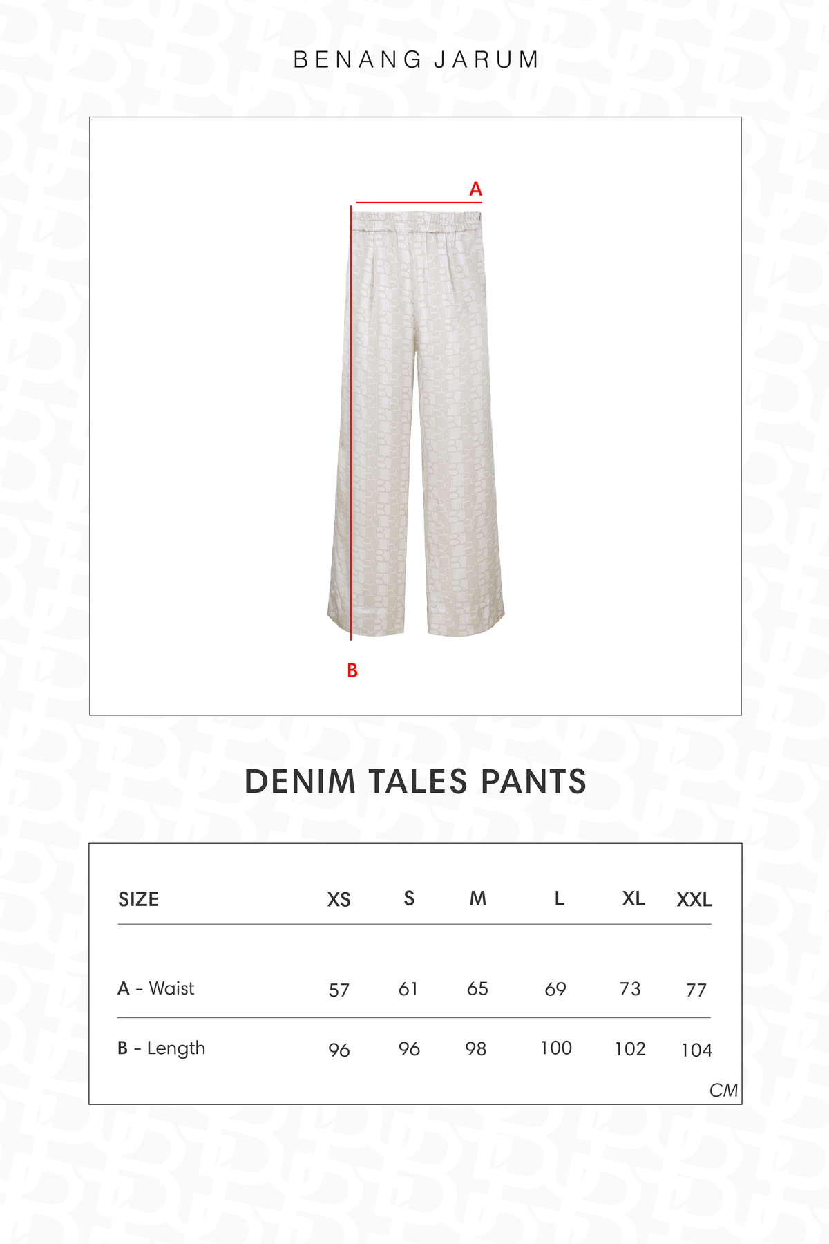 Denim Tales Pants - Cream