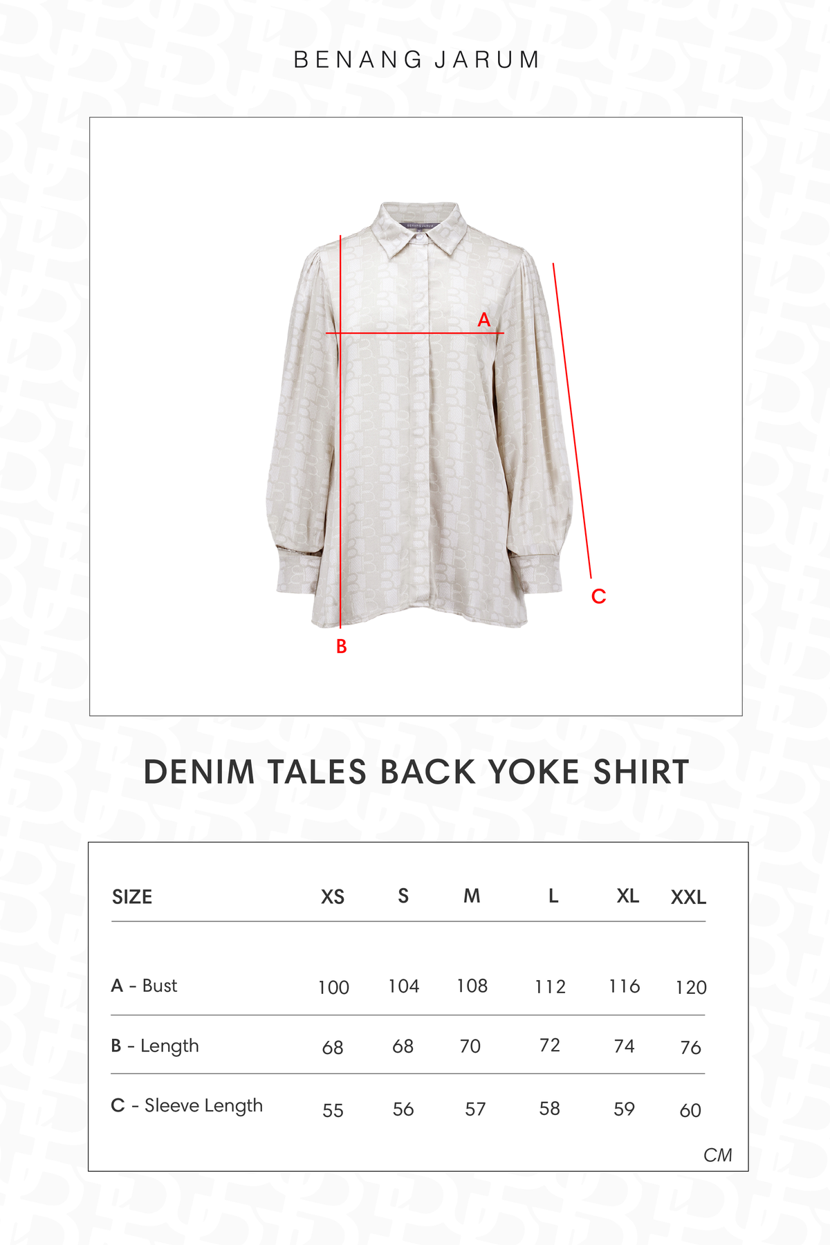 Denim Tales Back Yoke Shirt - Cream