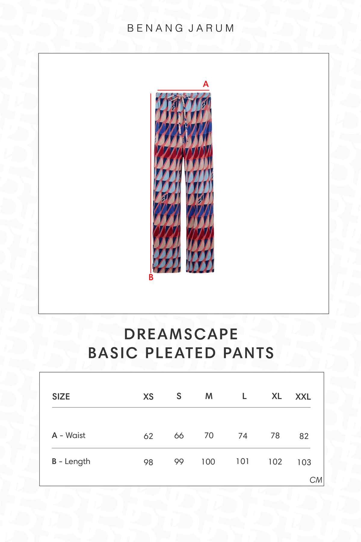Dreamscape Basic Pleated Pants - Monaco