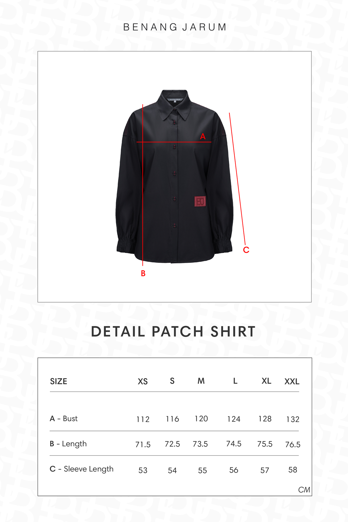 Detail Patch Shirt - Black