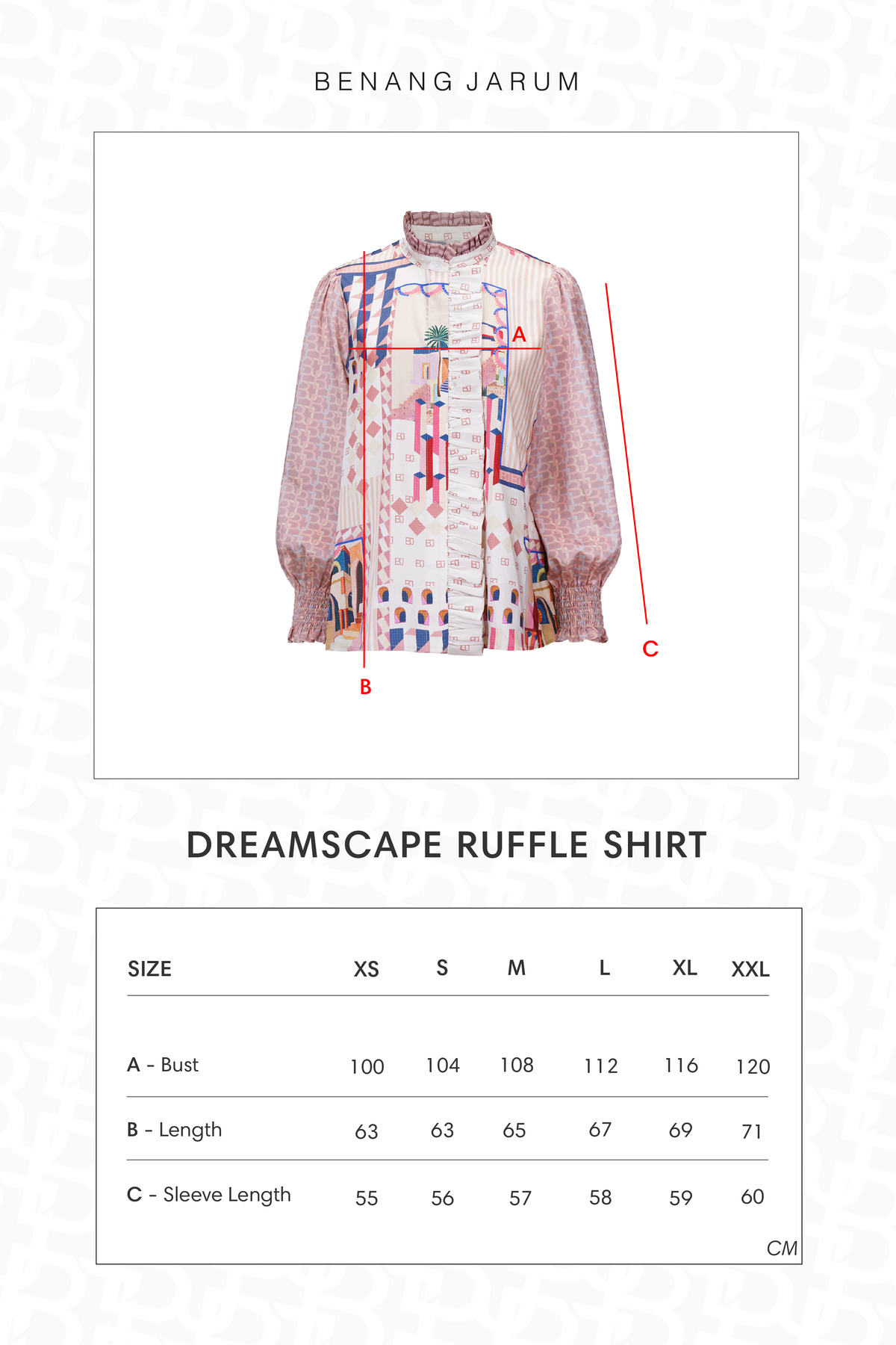 Dreamscape Ruffle Shirt - Riviera