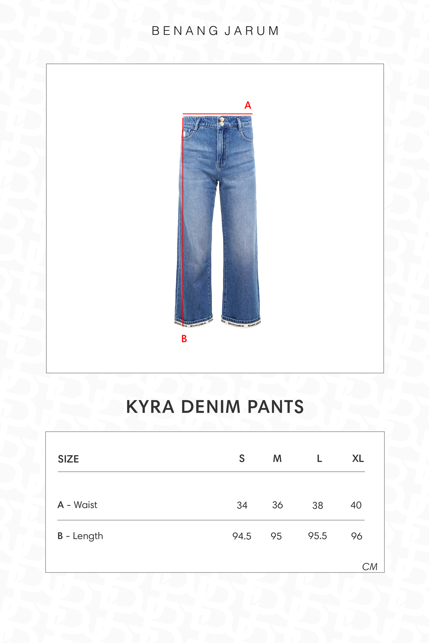 Kyra Denim Pants - Light Blue