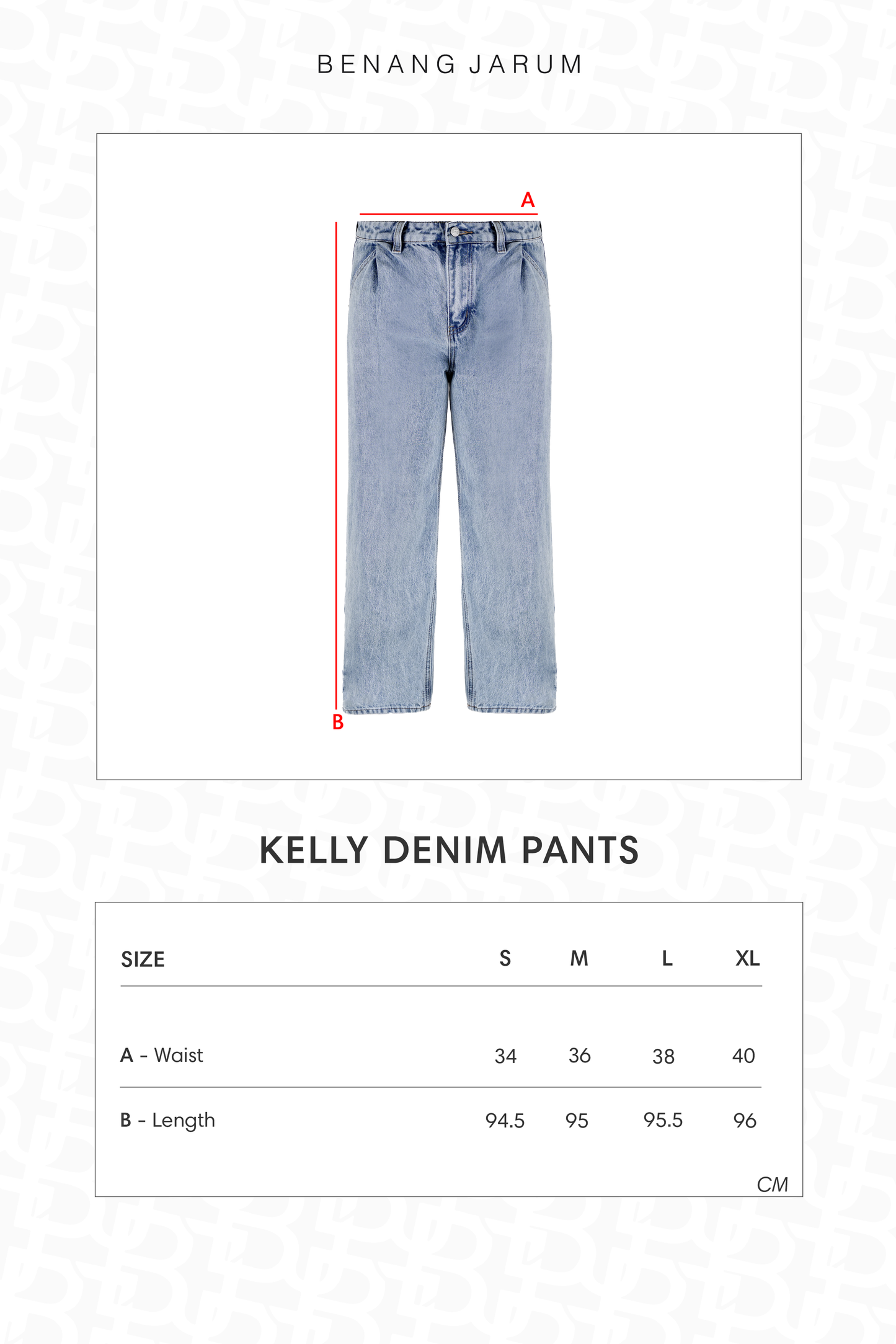 Kelly Denim Pants - Blue