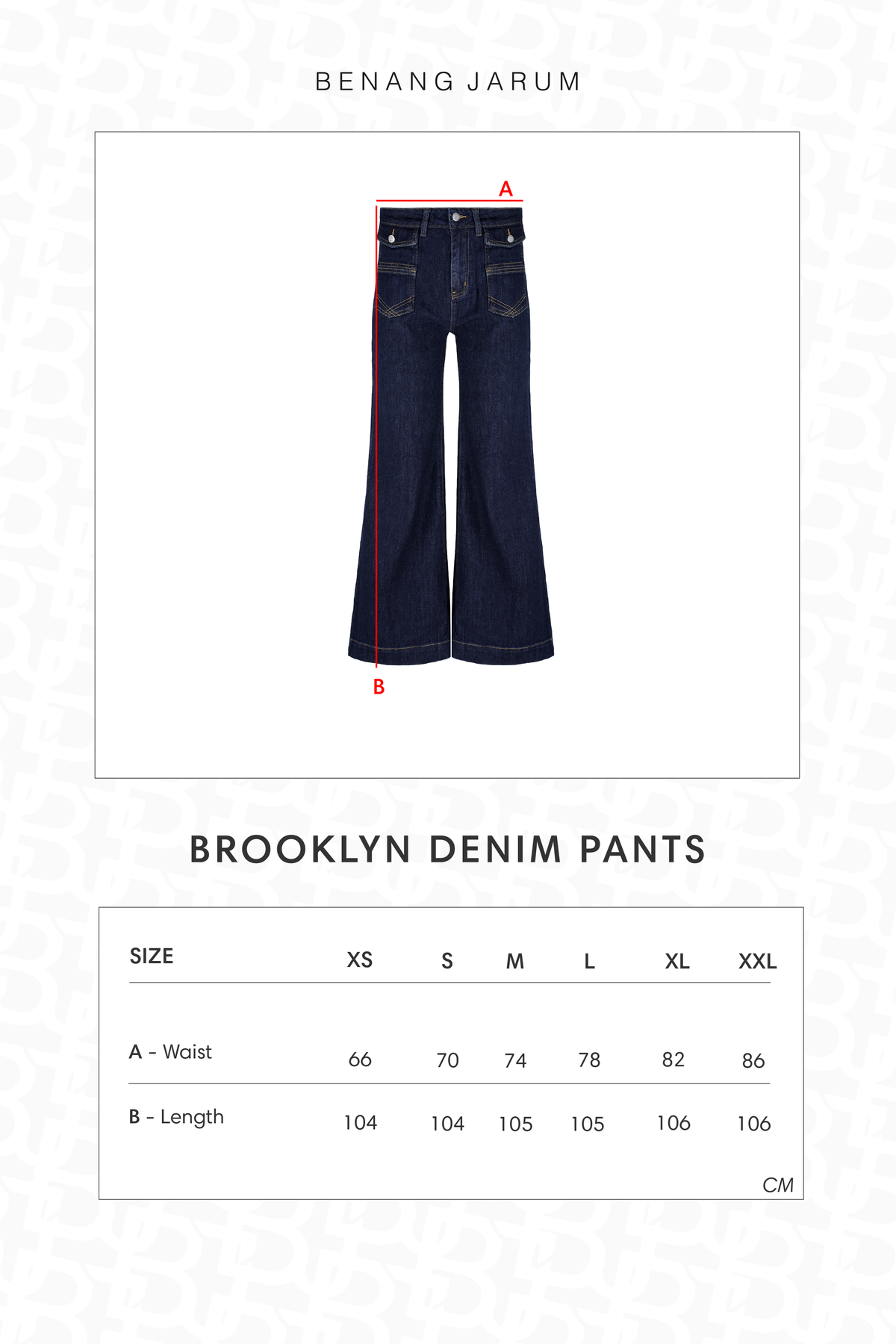 Brooklyn Denim Pants - Navy