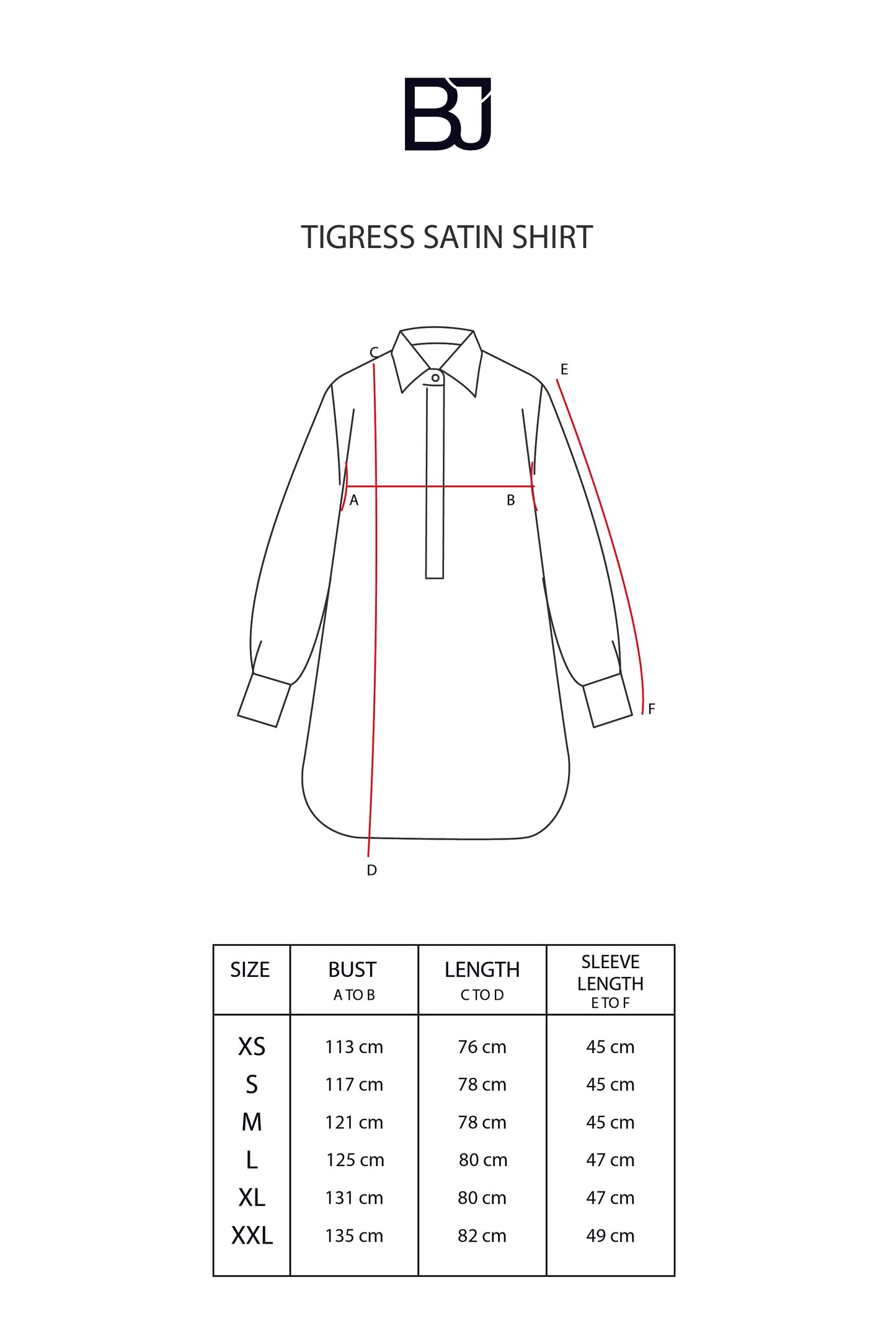 Tigress Satin Shirt - Blue