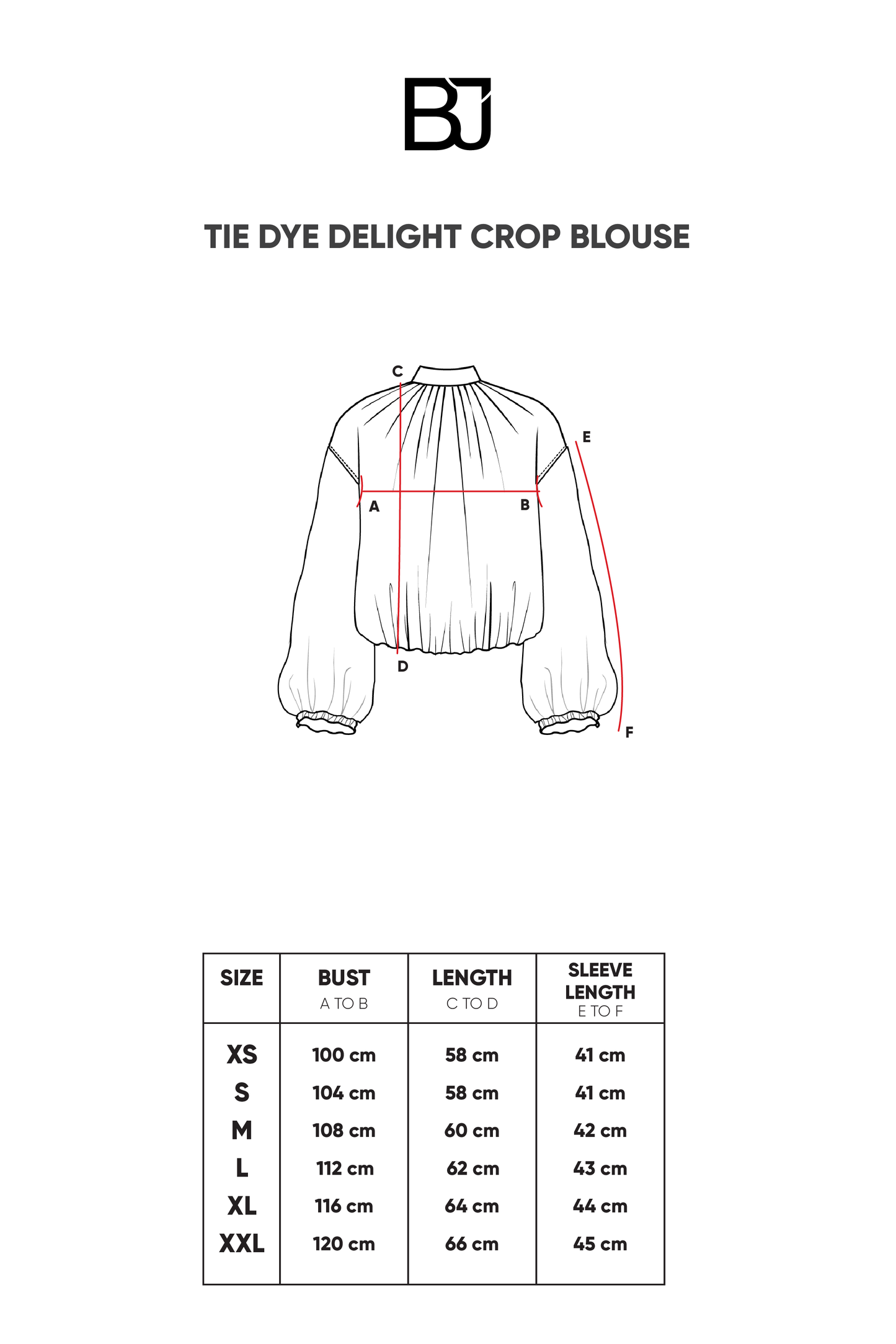 Tie Dye Delight Crop Blouse - Peacoat