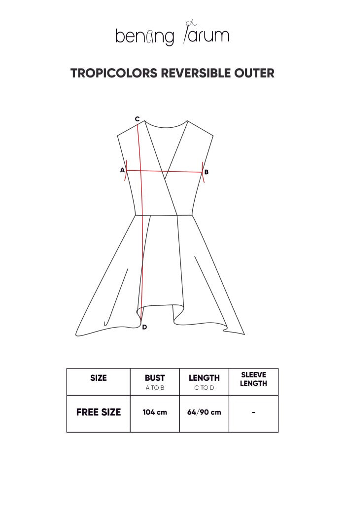 Tropicolors Reversible Outer - Brown/Peach Reversible