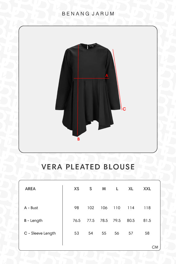 Vera Pleated Blouse - White