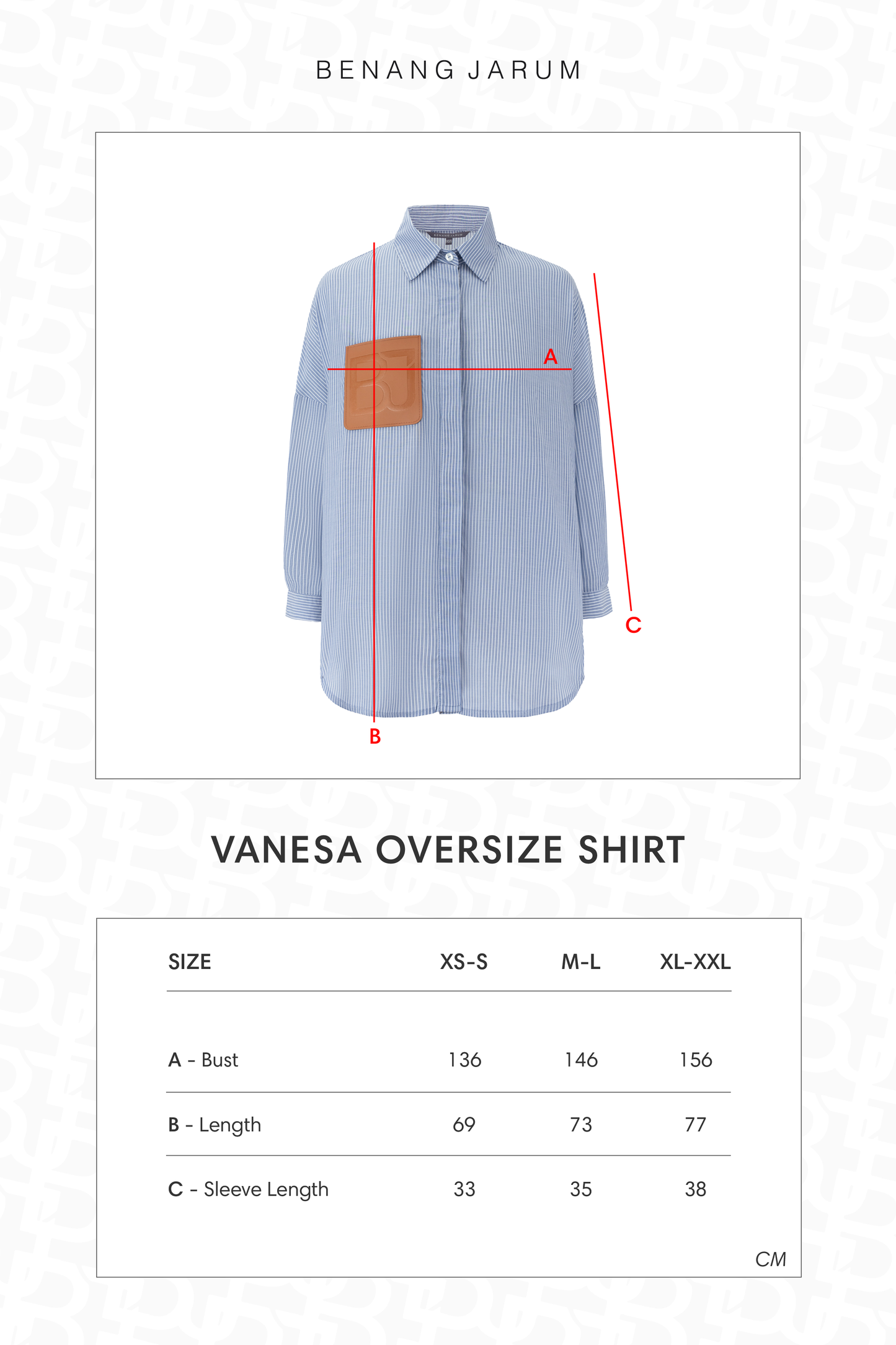 Vanesa Oversize Shirt - Blue