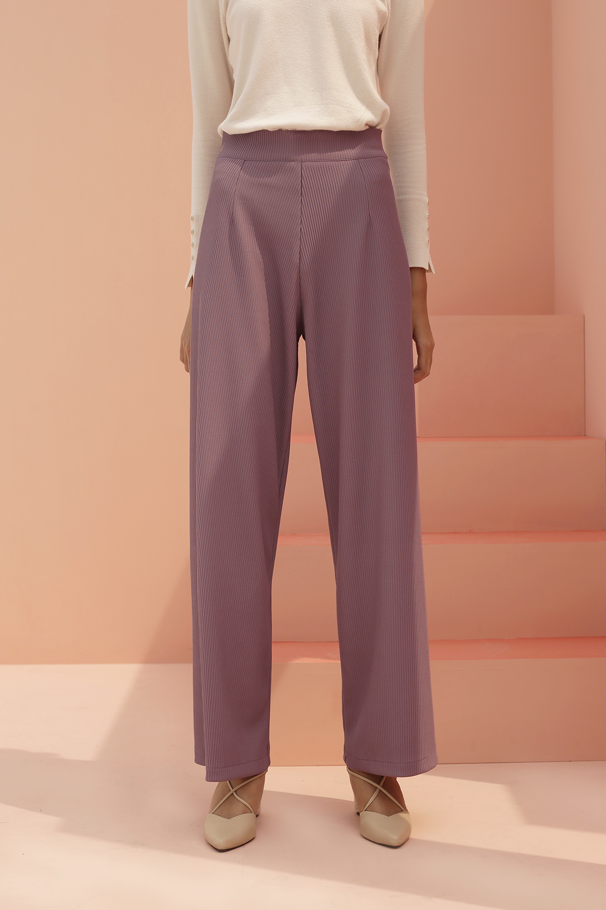 Dusty Purple Yurra Culotte Pants