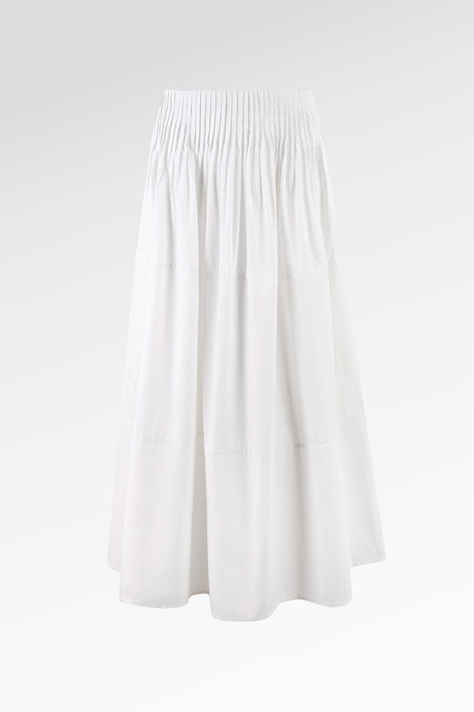 Zalia Waist Skirt - White