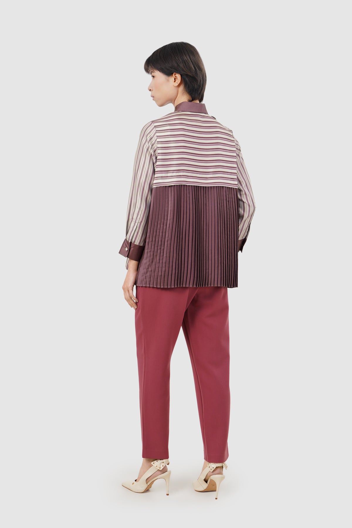 Zenna Embroidery Shirt - Mauve