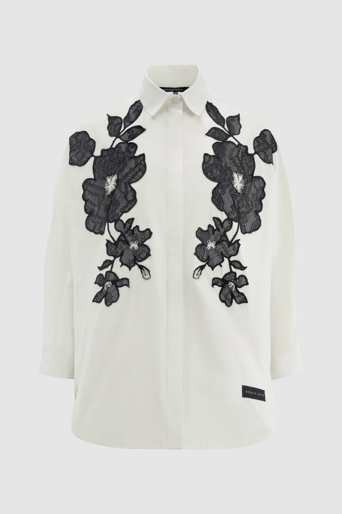 Zerrin Embroidery Shirt - White