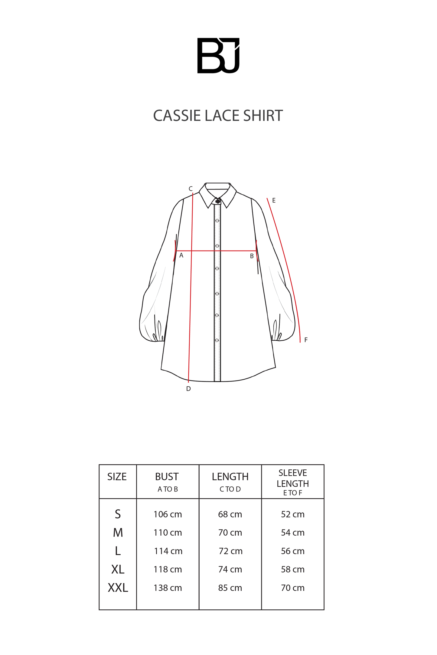 Cassie Lace Shirt - Broken White
