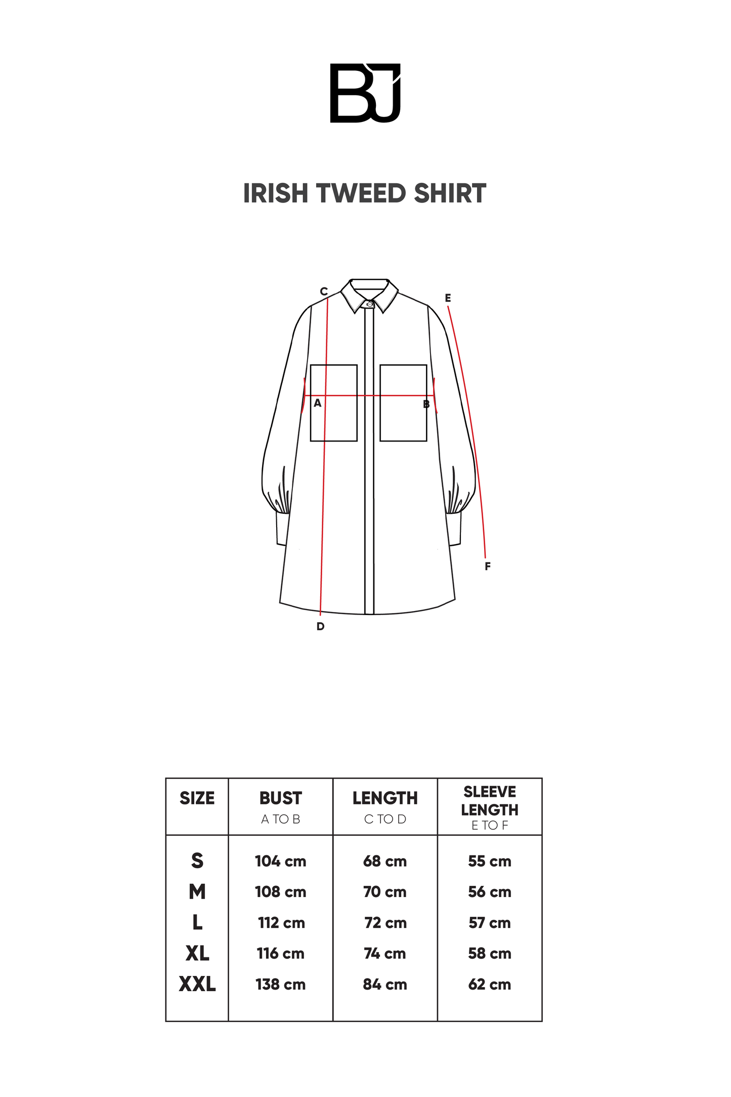 Irish Tweed Shirt - Navy