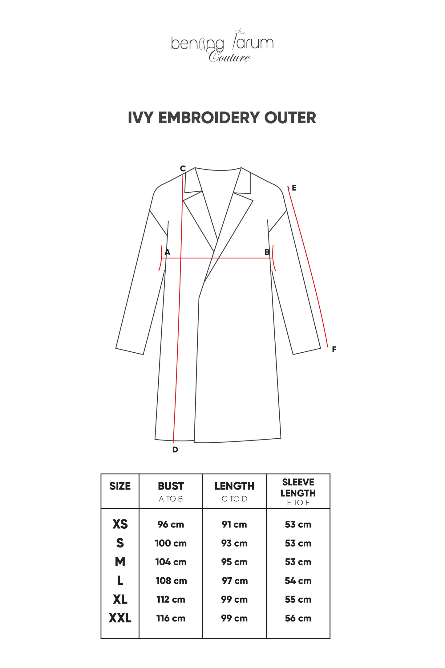 Ivy Embroidery Outer - White