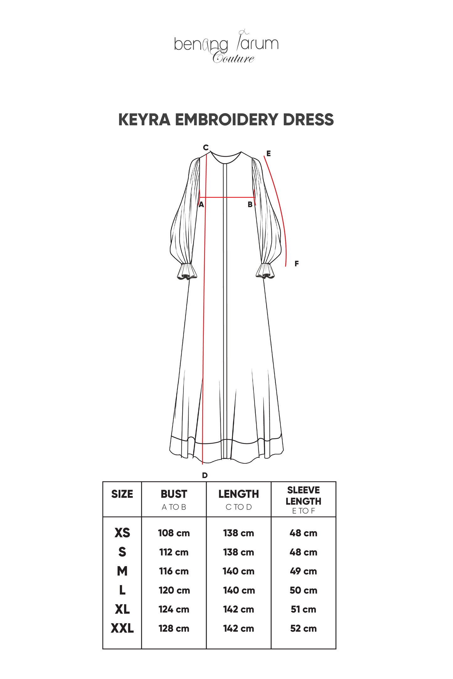 Keyra Embroidery Dress - Cream