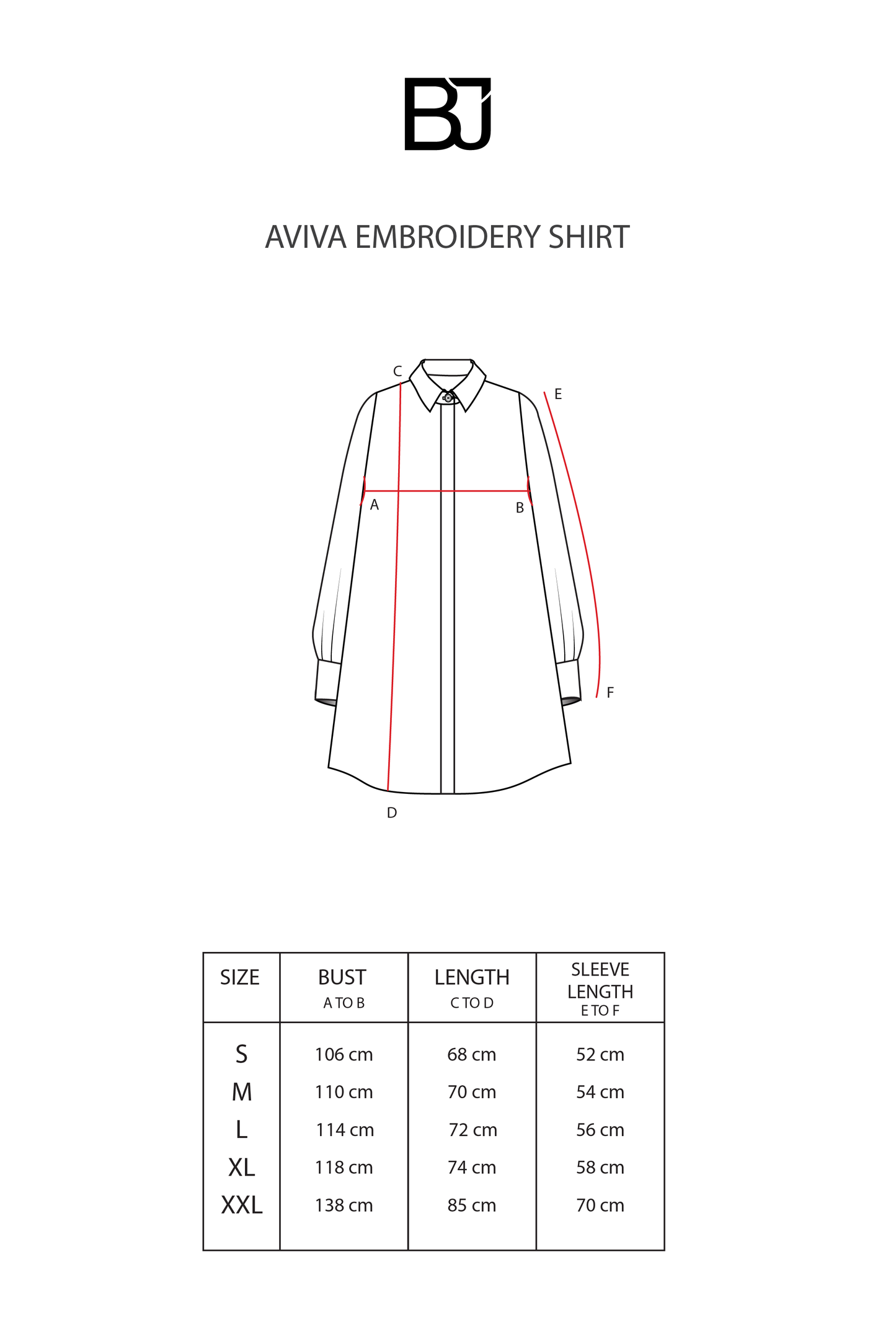 Aviva Embroidery Shirt - Peach