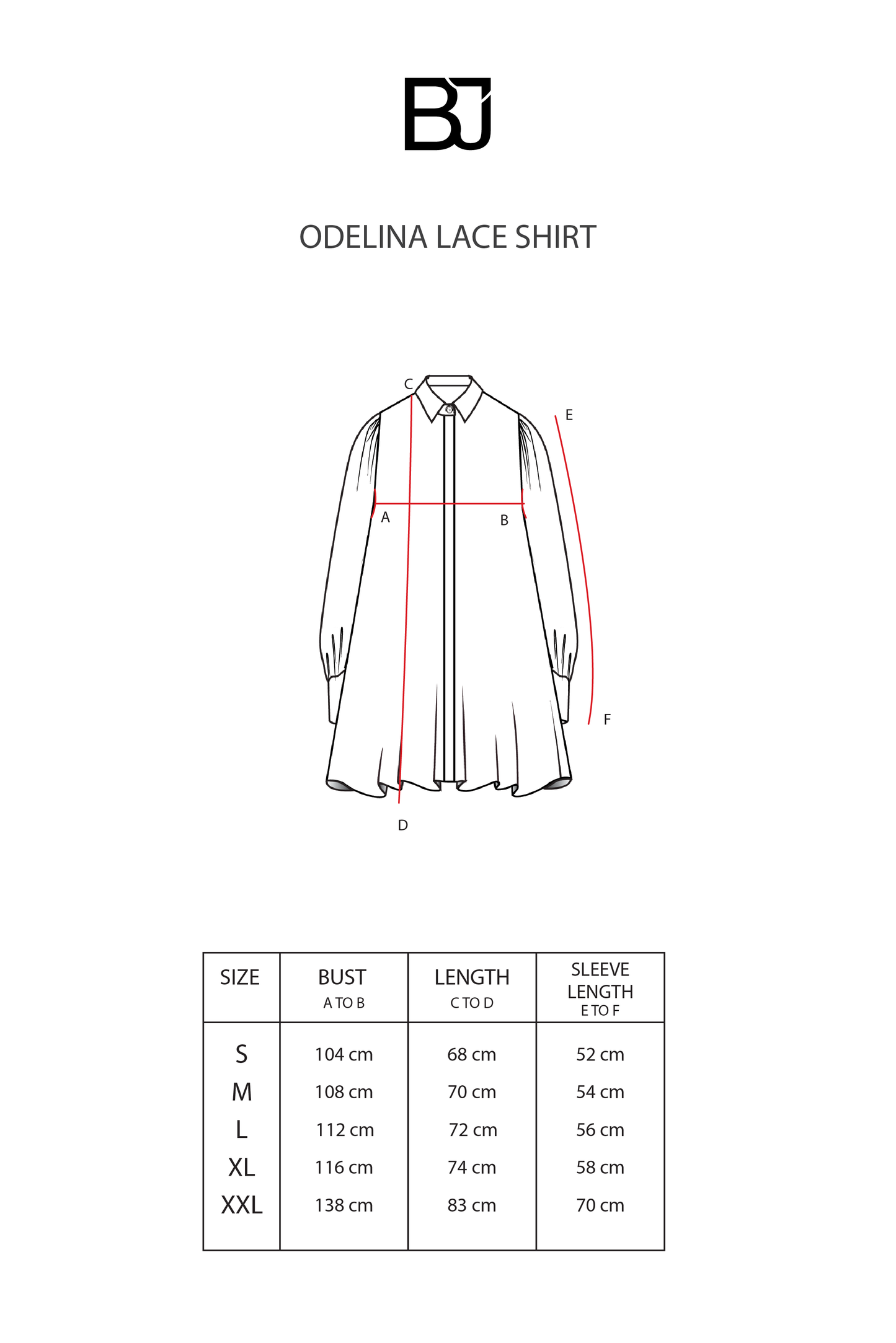 Odelina Lace Shirt - Blue