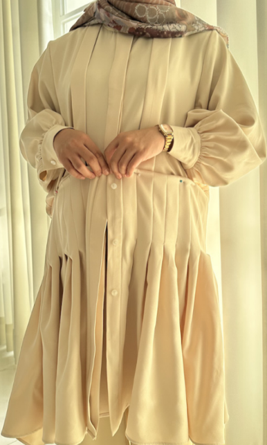 Arla Pleated Shirt - Fuschia