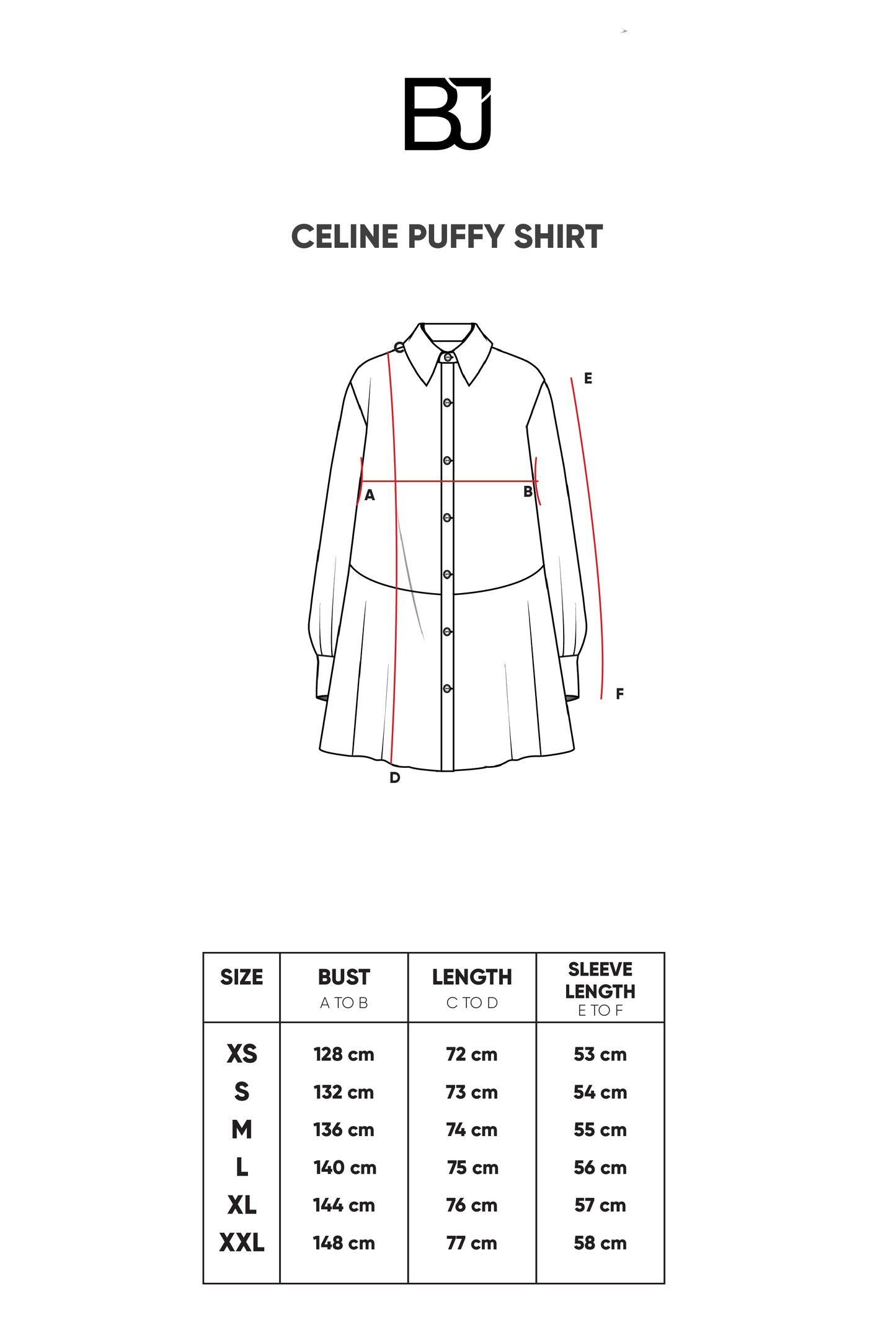 Celine Puffy Shirt - Cream