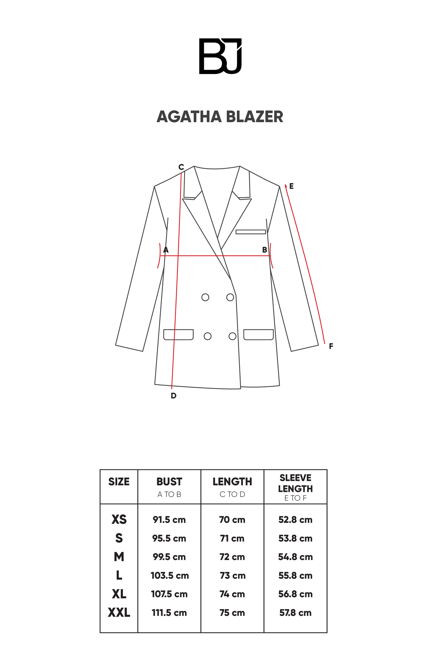 Agatha Blazer - Black