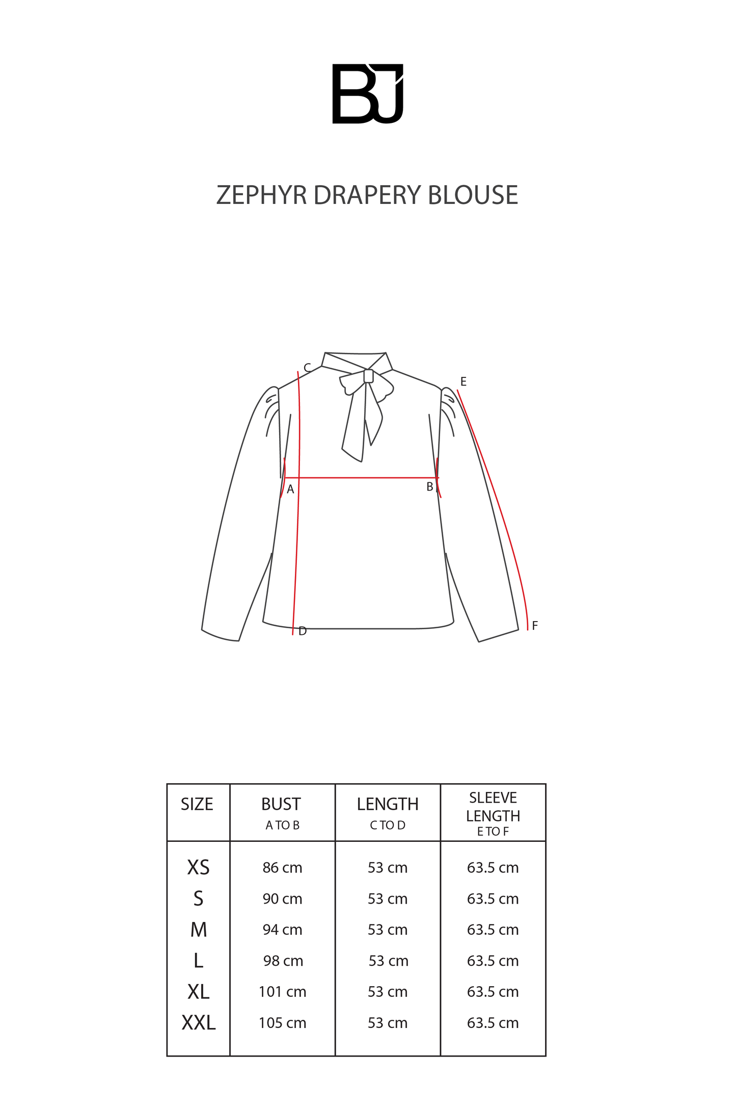 Zephyr Drapery Blouse - Black
