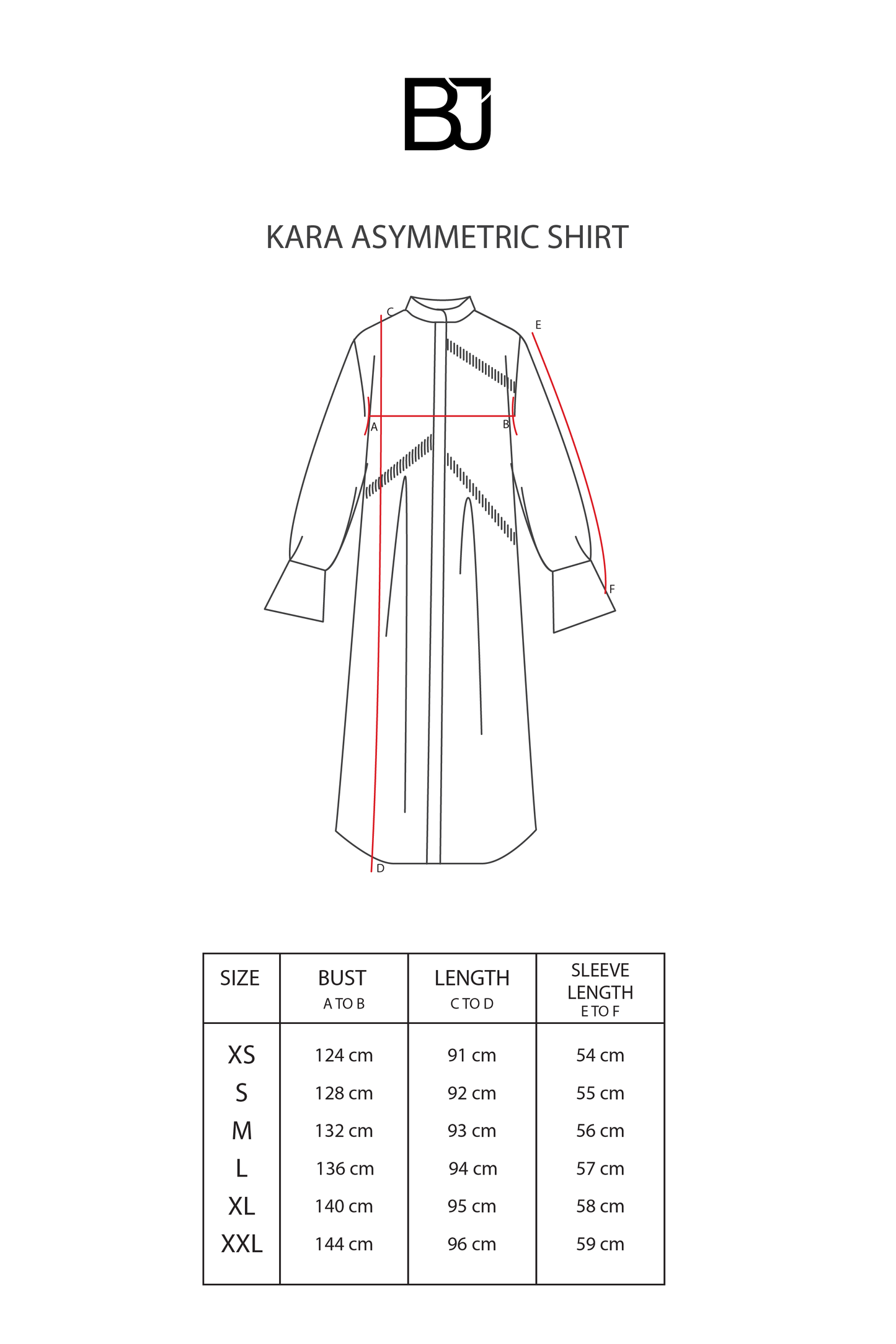 Kara Asymmetric Shirt - Ivory