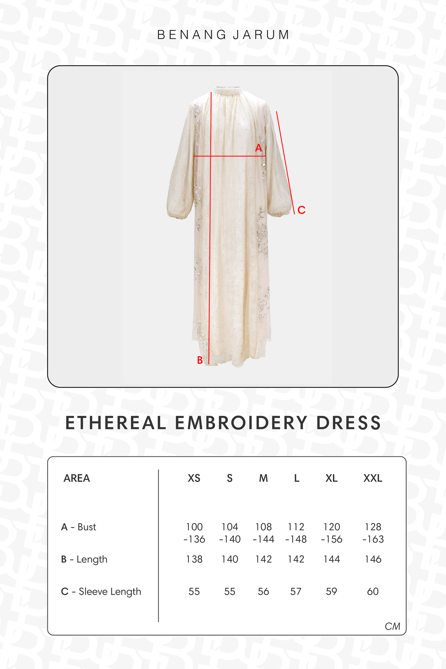 Ethereal Embroidery Dress - Cream