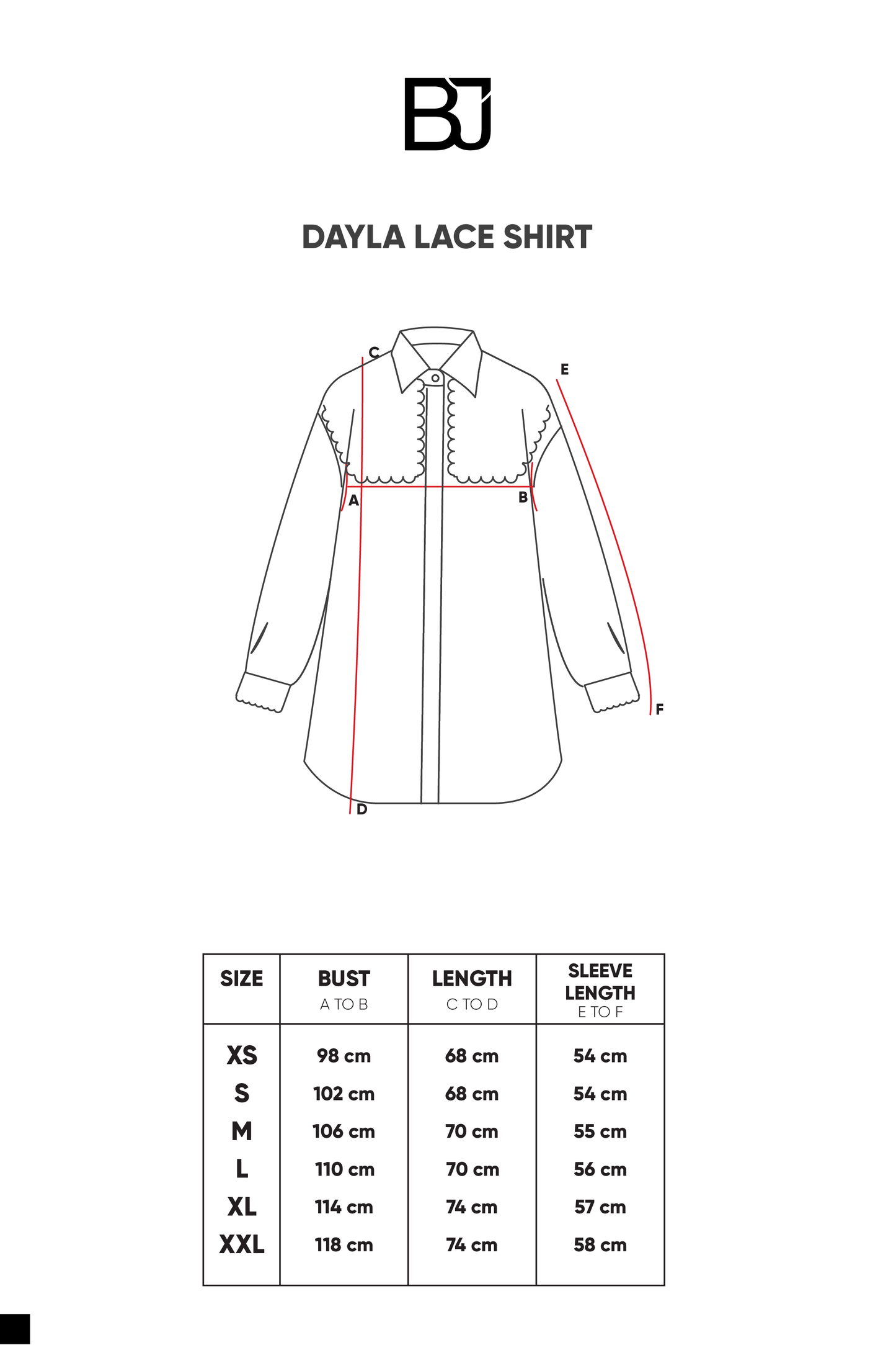 Dayla Lace Shirt - White
