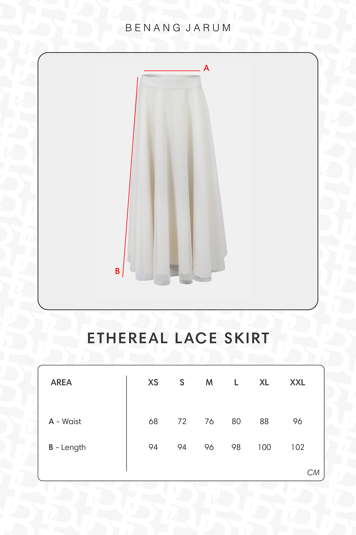 Ethereal Lace Skirt - Cream