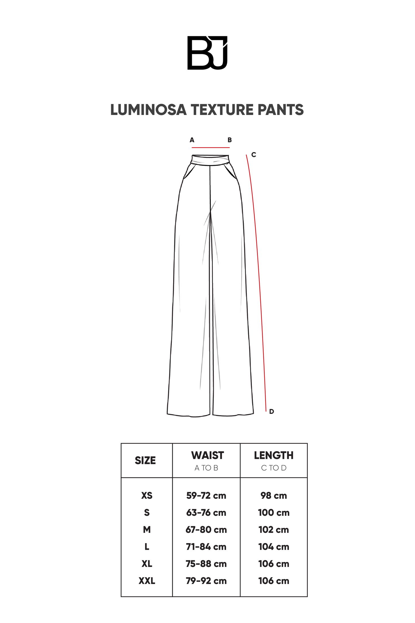 Luminosa Texture Pants - Black