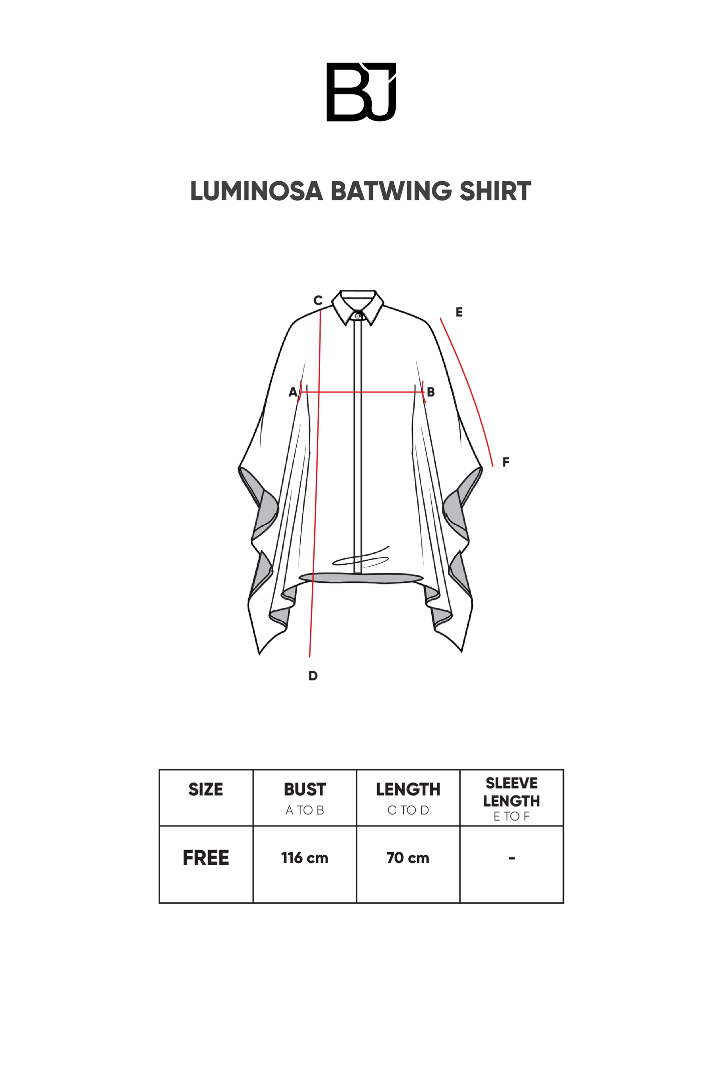 Luminosa Batwing Shirt - Caviar