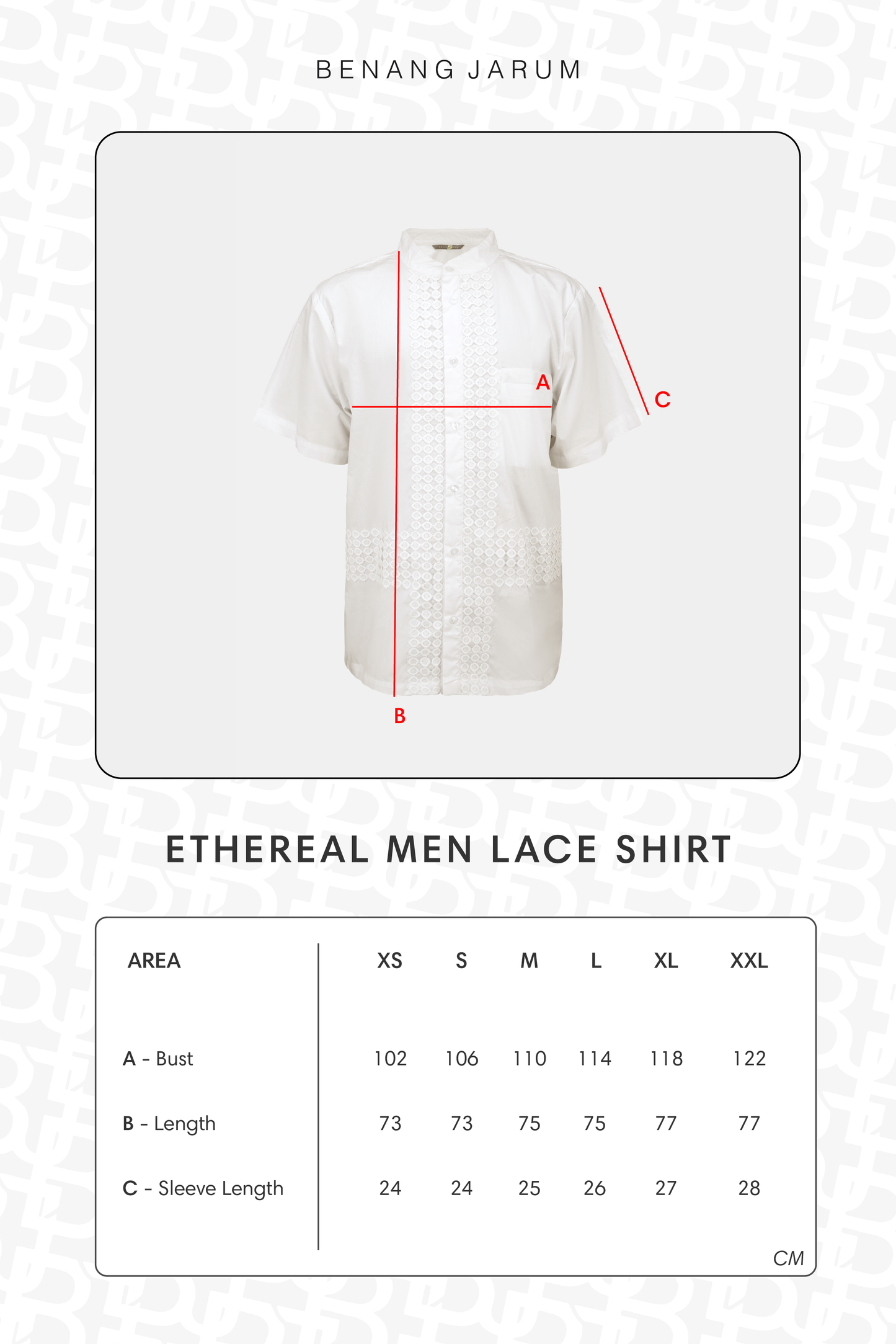 Ethereal Men Lace Shirt - White