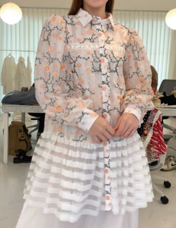 Misha Lace Shirt - Pink