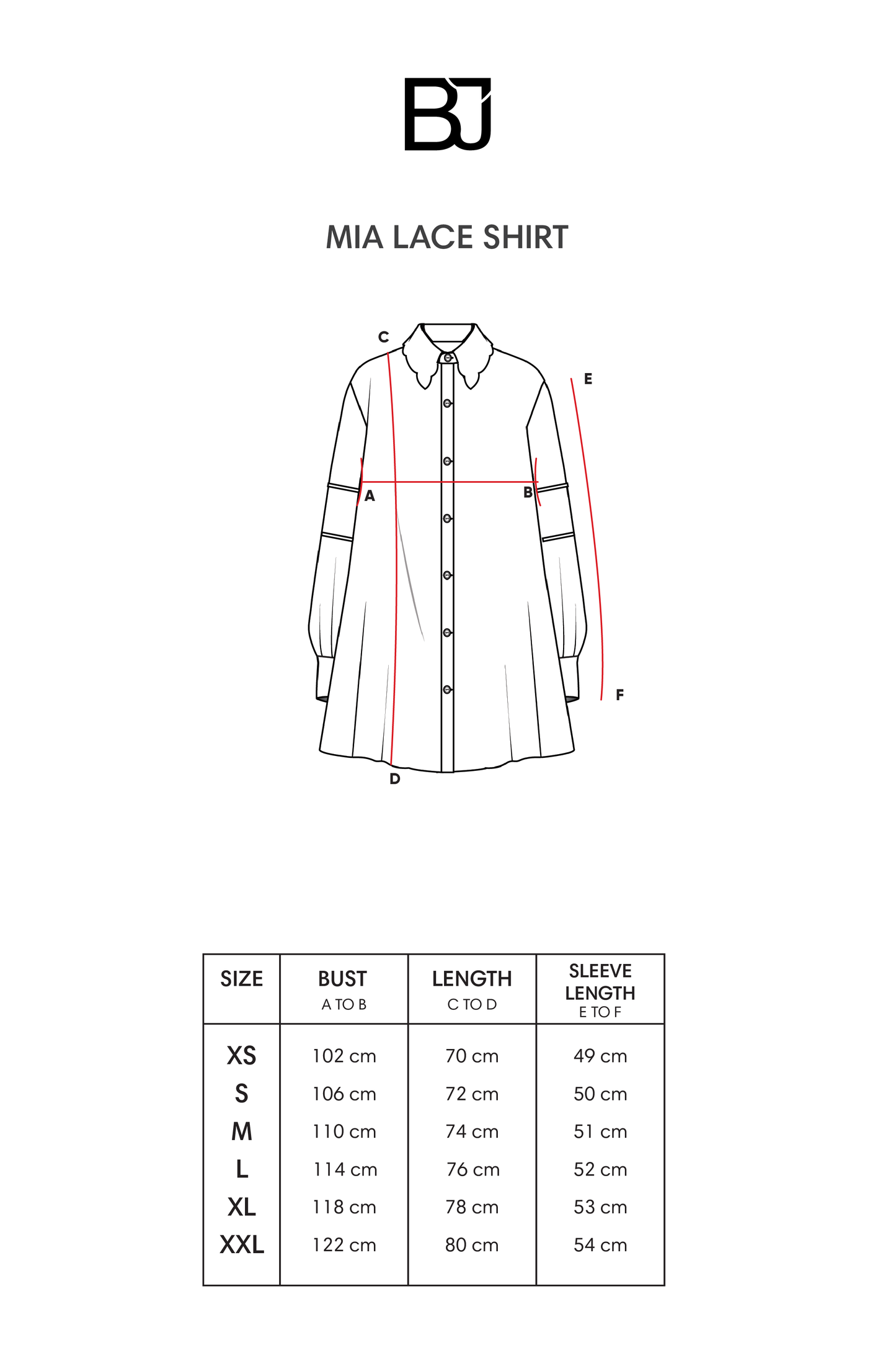 Mia Lace Shirt - White