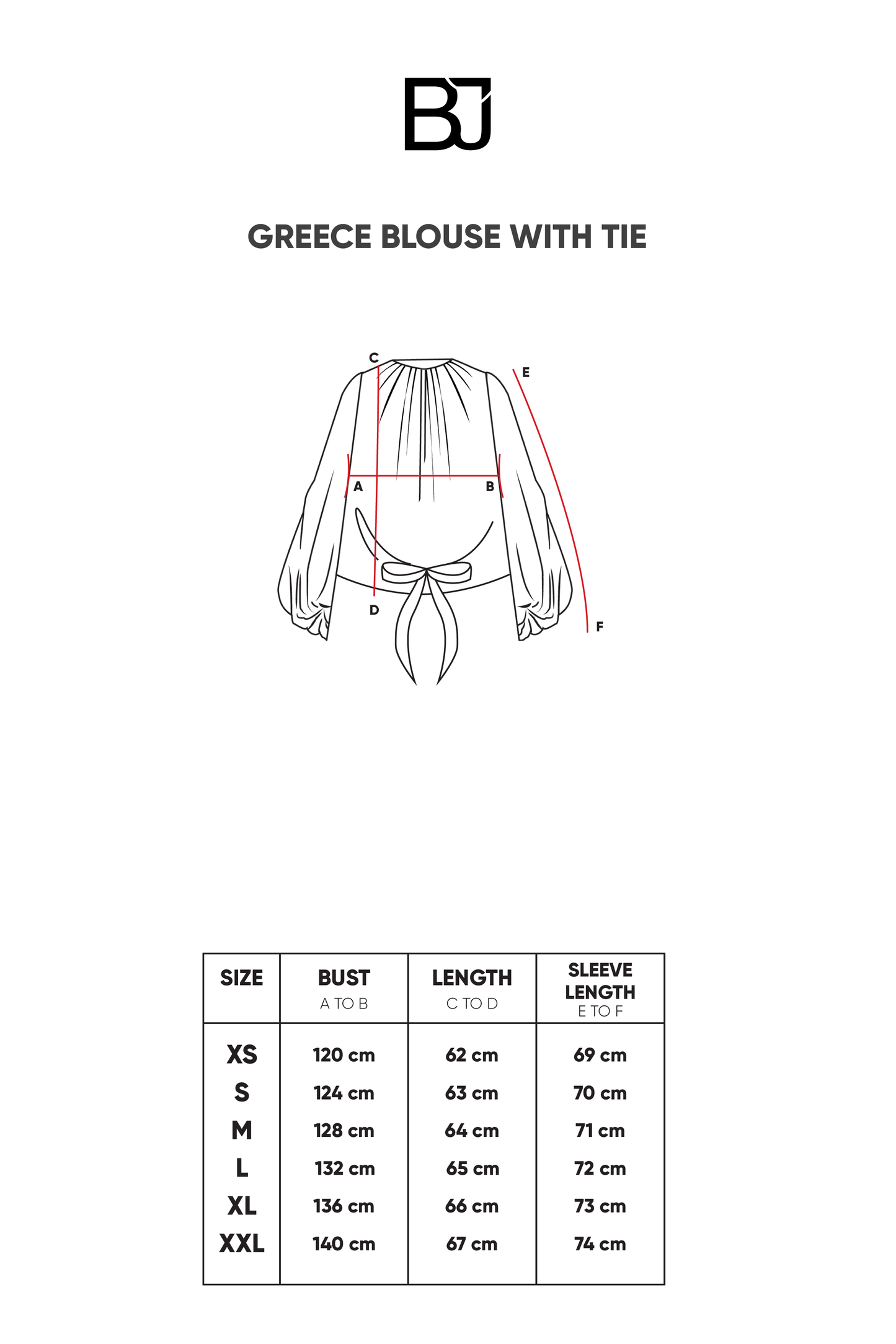 Greece Blouse With Tie - Blue