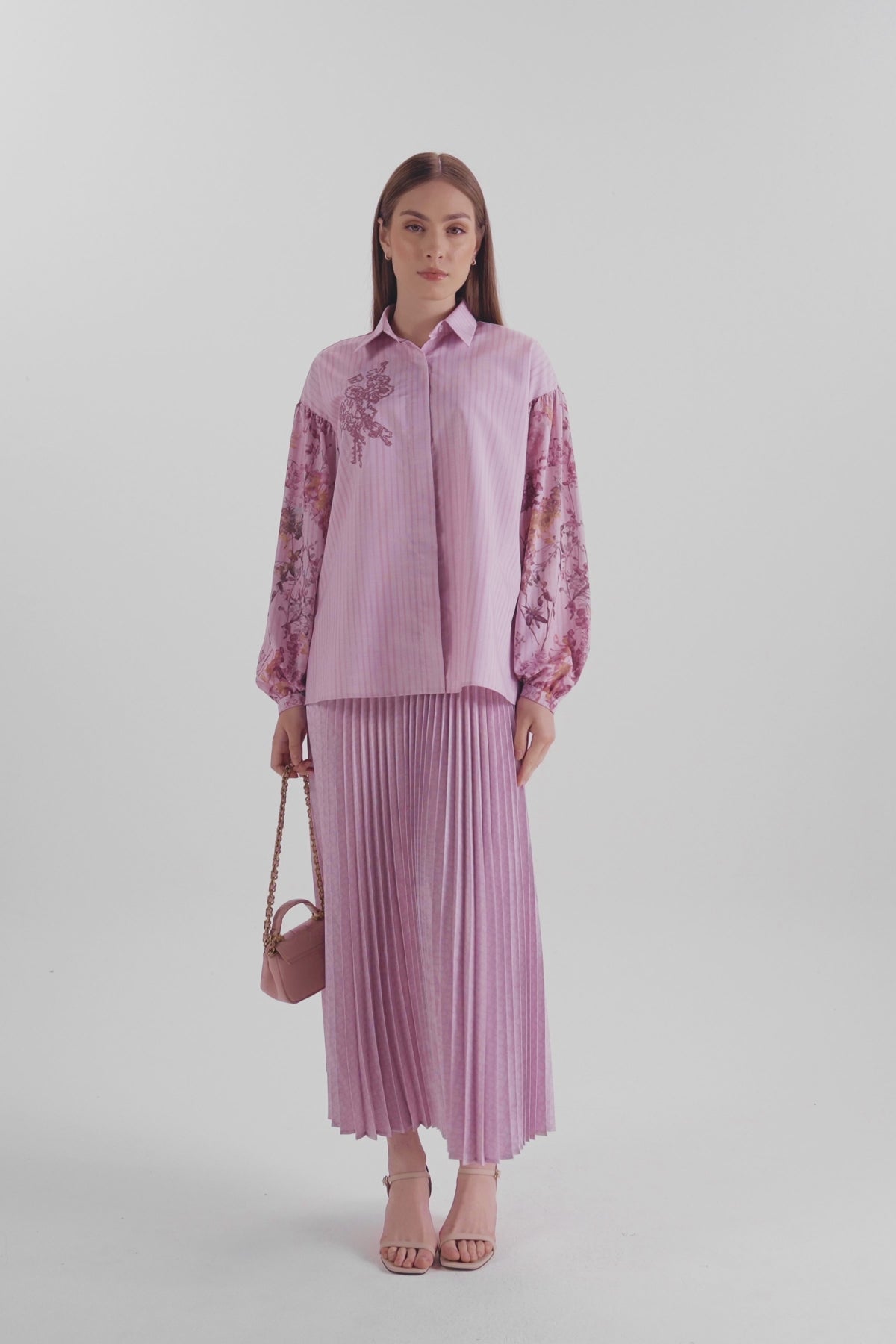 Viola Embroidery Shirt - Blossom – Benang Jarum