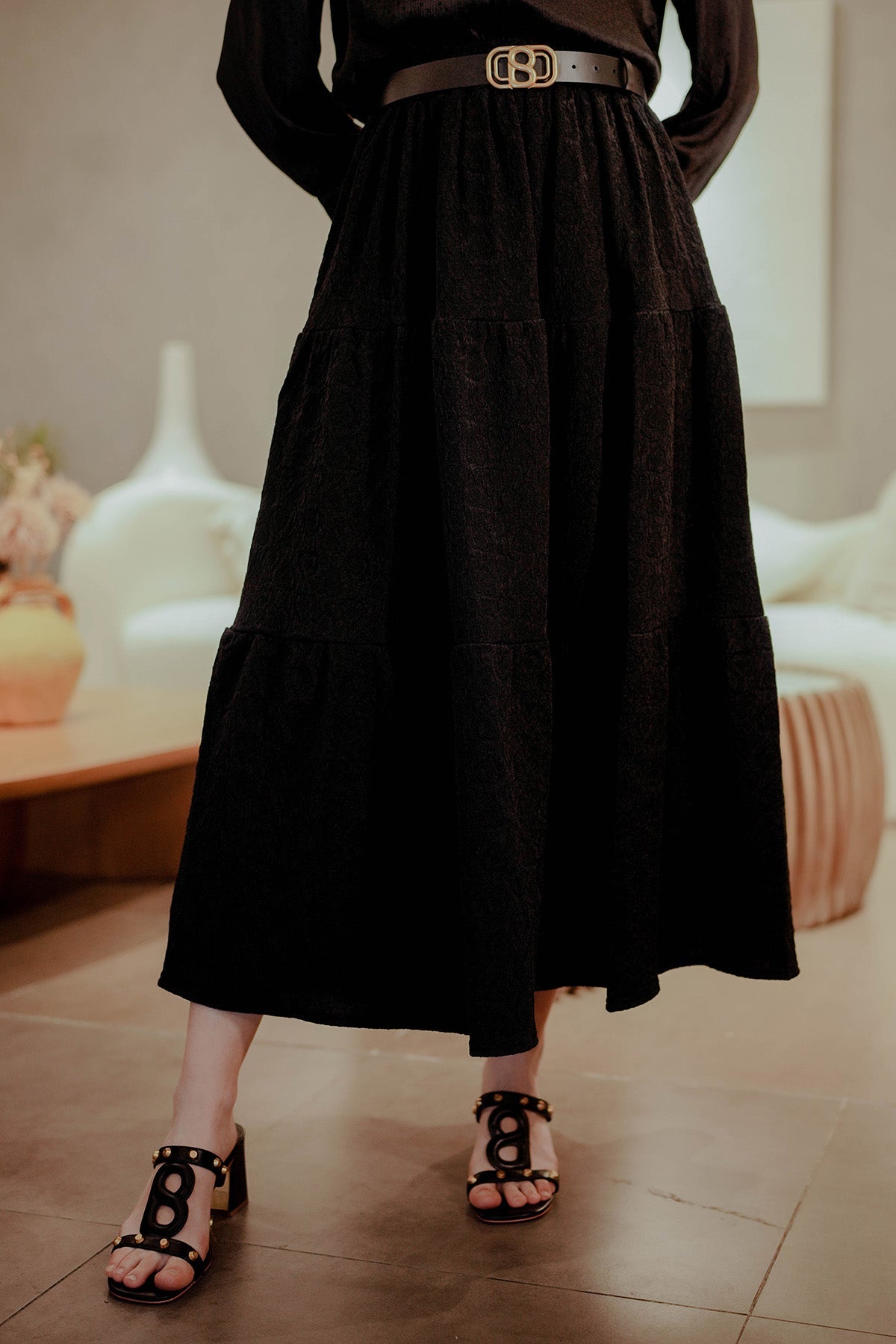 Rara Skirt - Black Benang Jarum Rara Skirt - Black Benang Jarum
