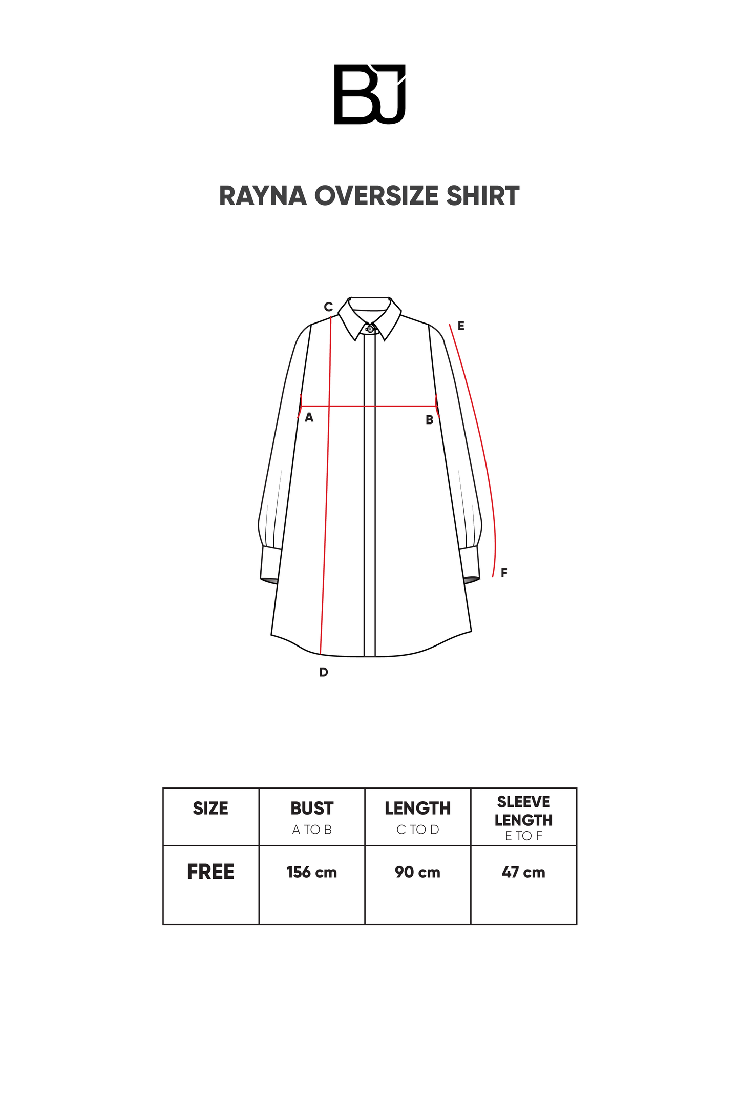 Rayna Oversize Shirt - Black