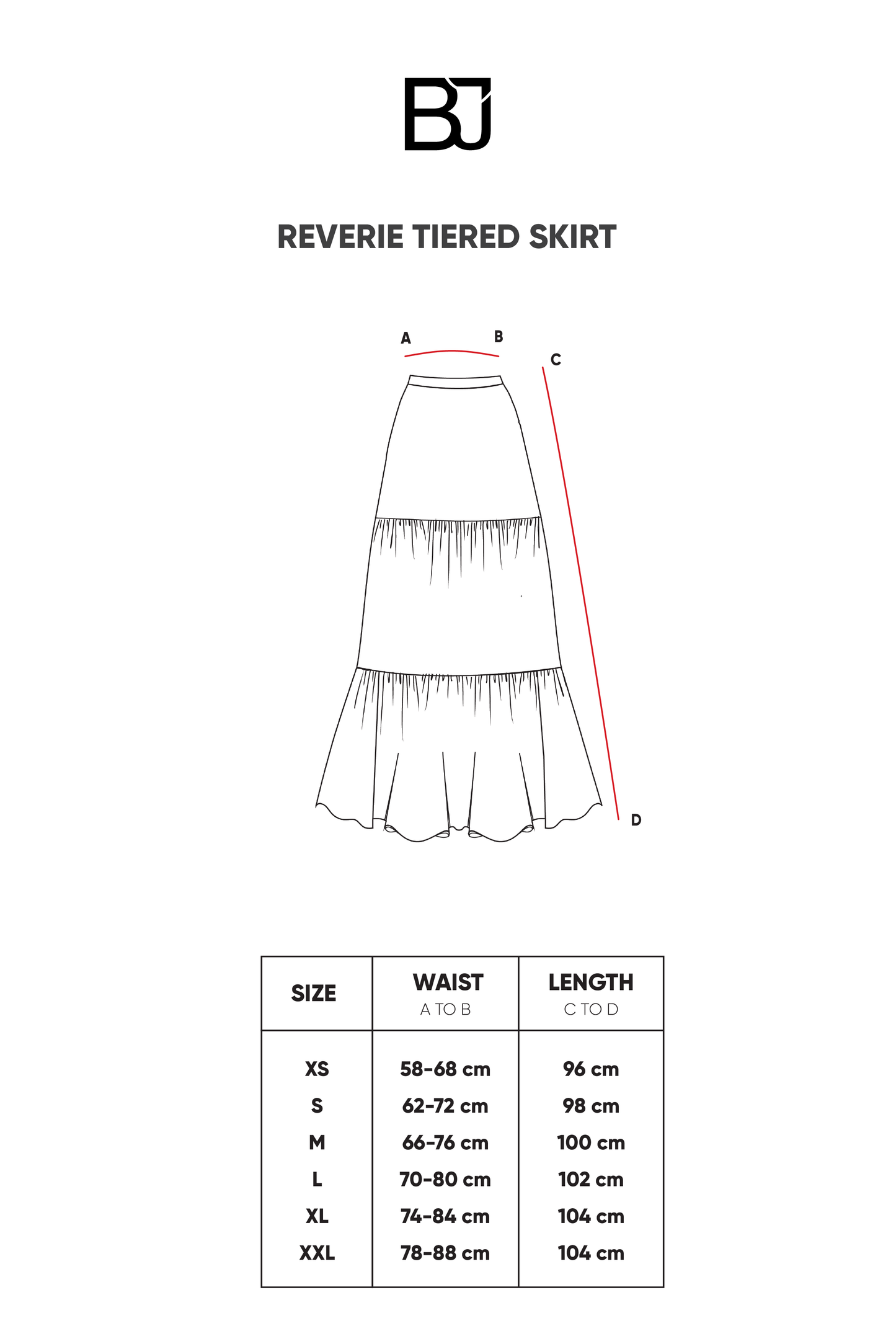 Reverie Tiered Skirt - Purple