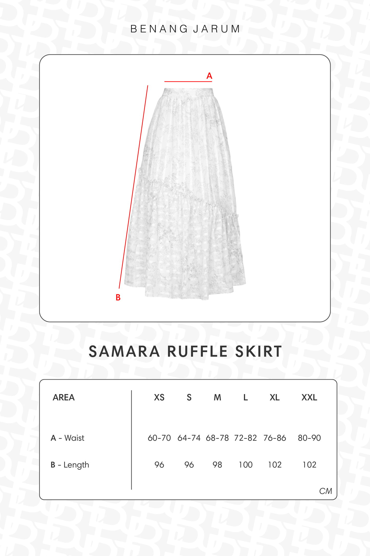Samara Ruffle Skirt - Pearl