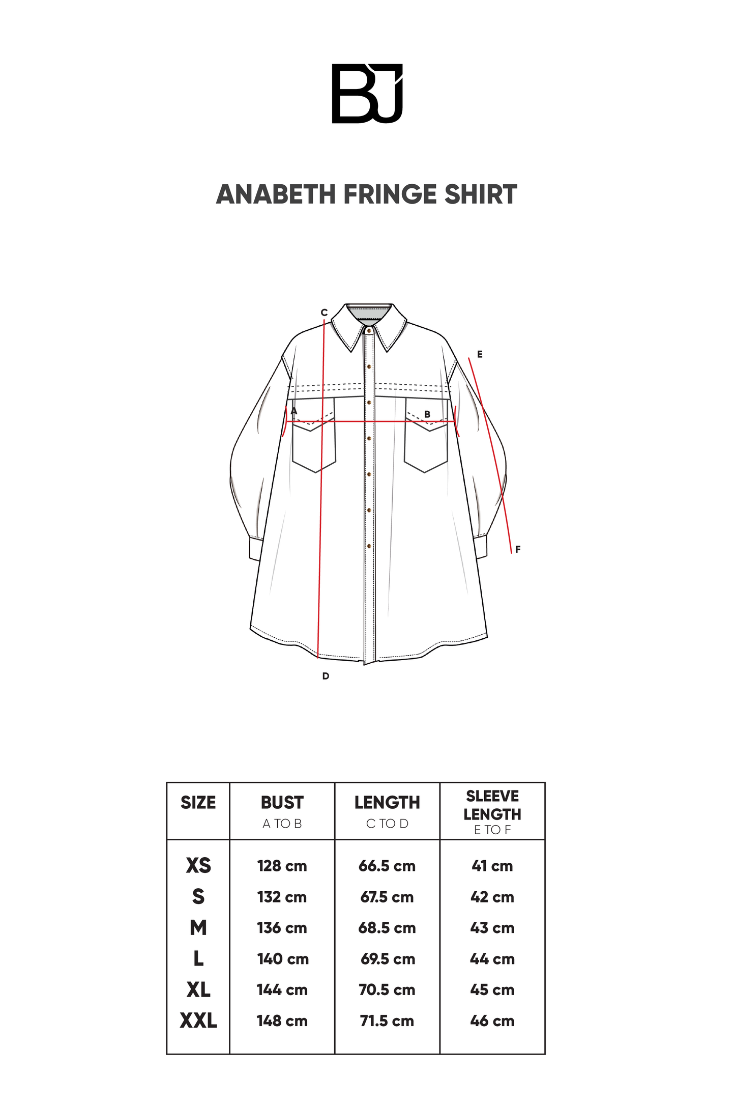 Anabeth Fringe Shirt - Blue Denim