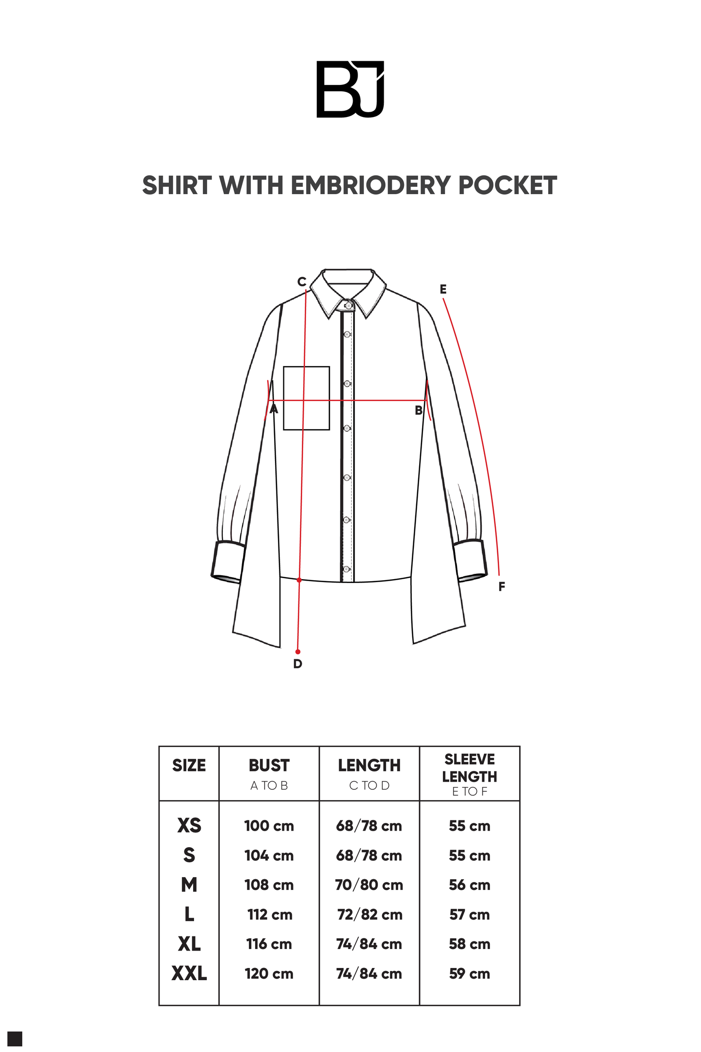 Shirt With Embroidery Pocket - White