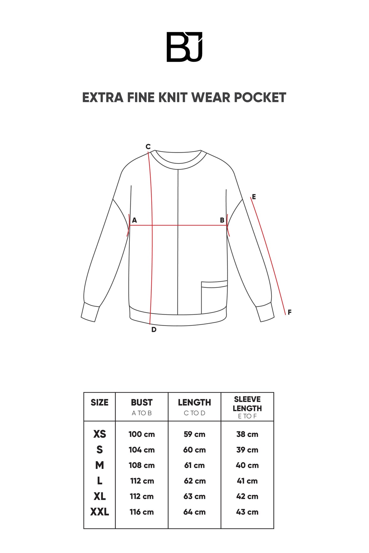 Extra Fine Knitwear Pocket - Black