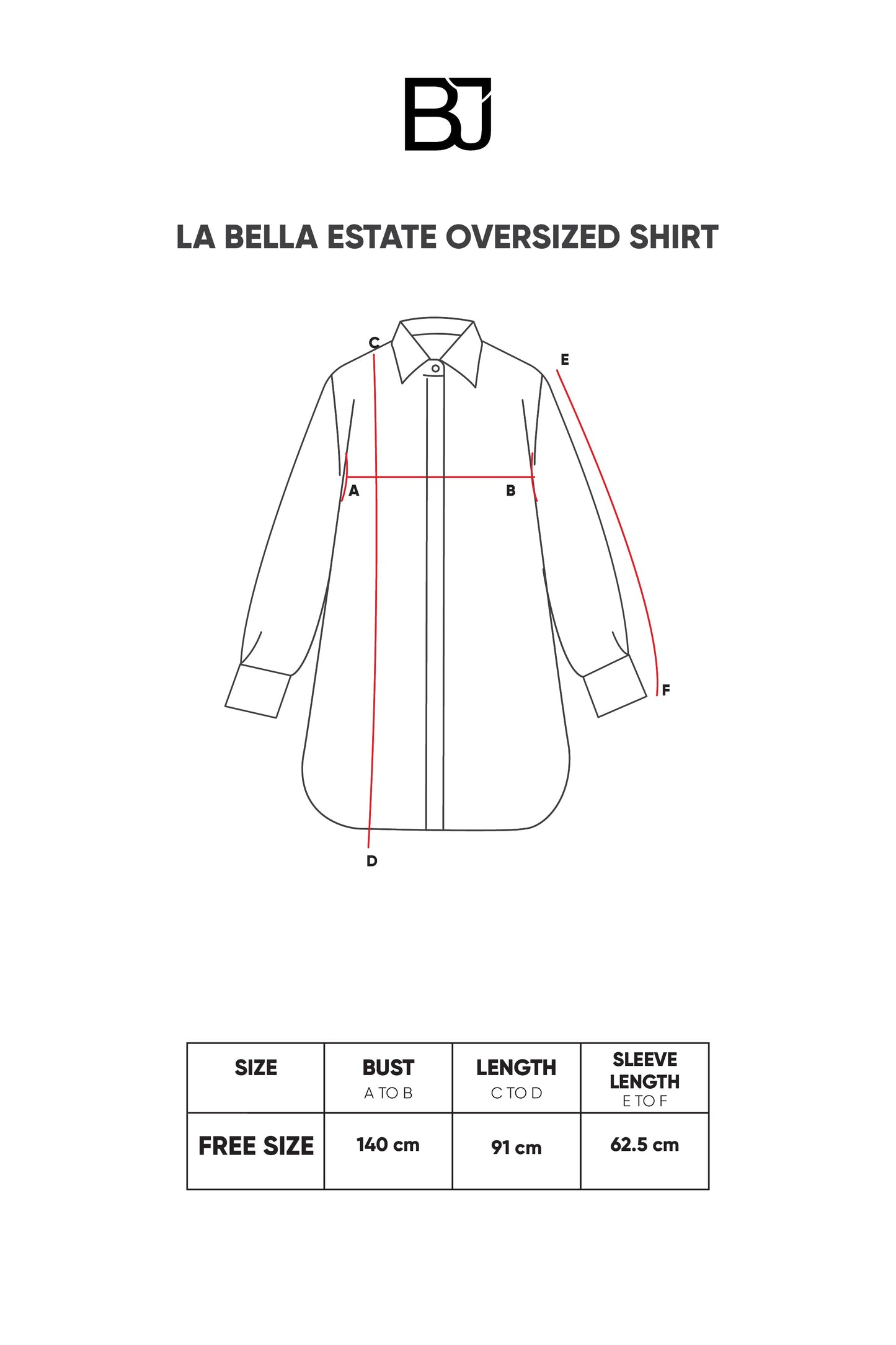 La Bella Estate Oversized Shirt - Blue